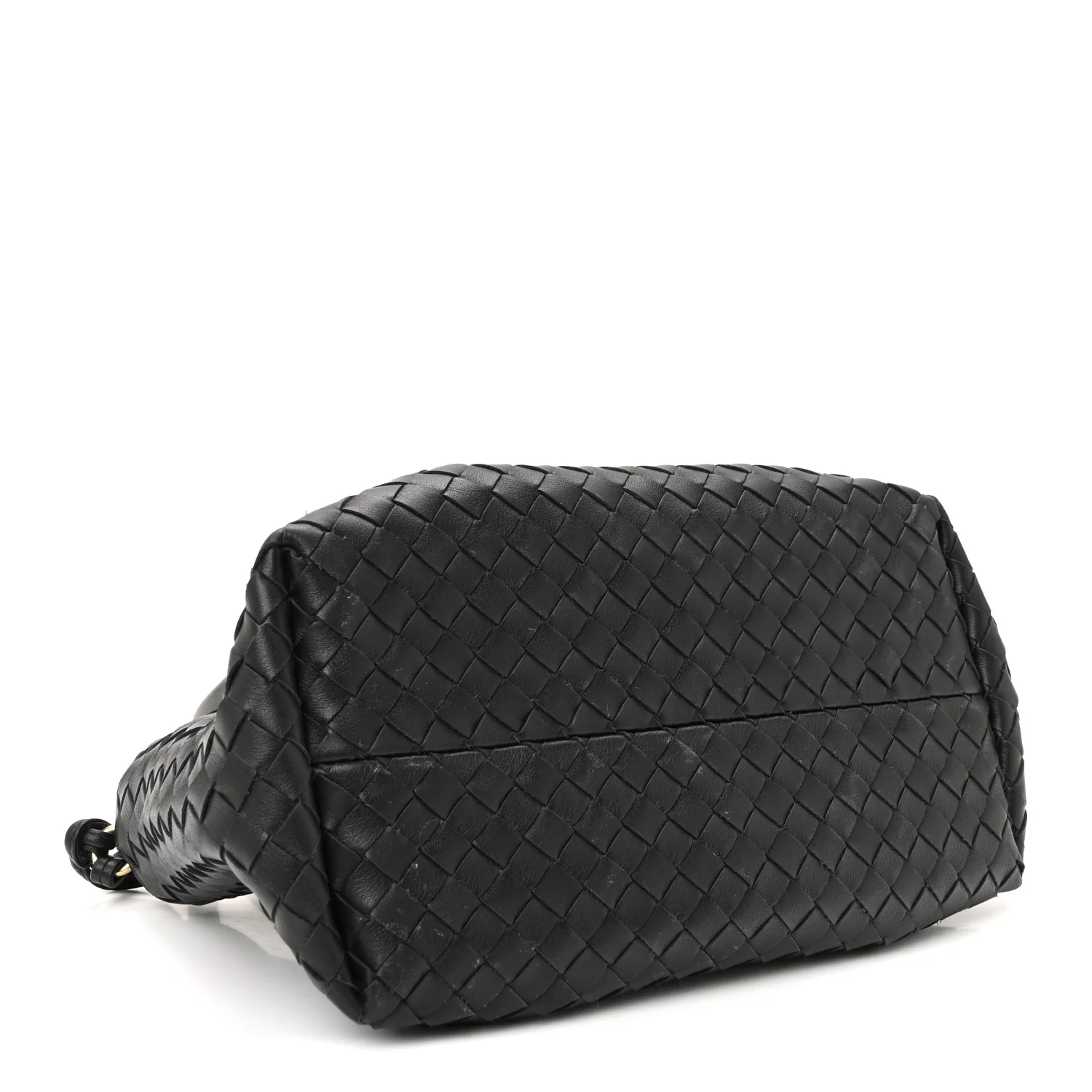 Calfskin Intrecciato Small Pinacoteca Tote Black Fondant - Image 8