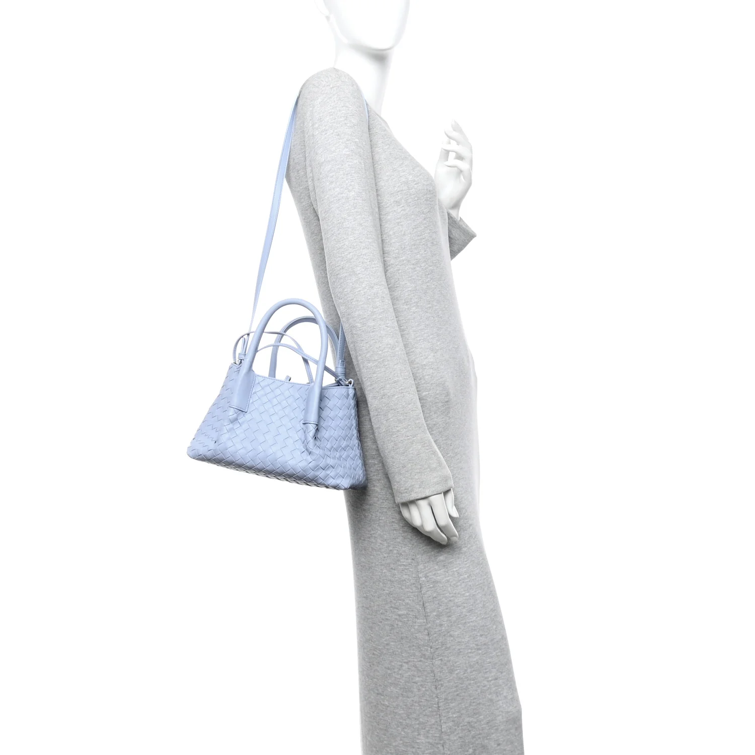 Calfskin Intrecciato Small Pinacoteca Tote Lunar Fondant - Image 2