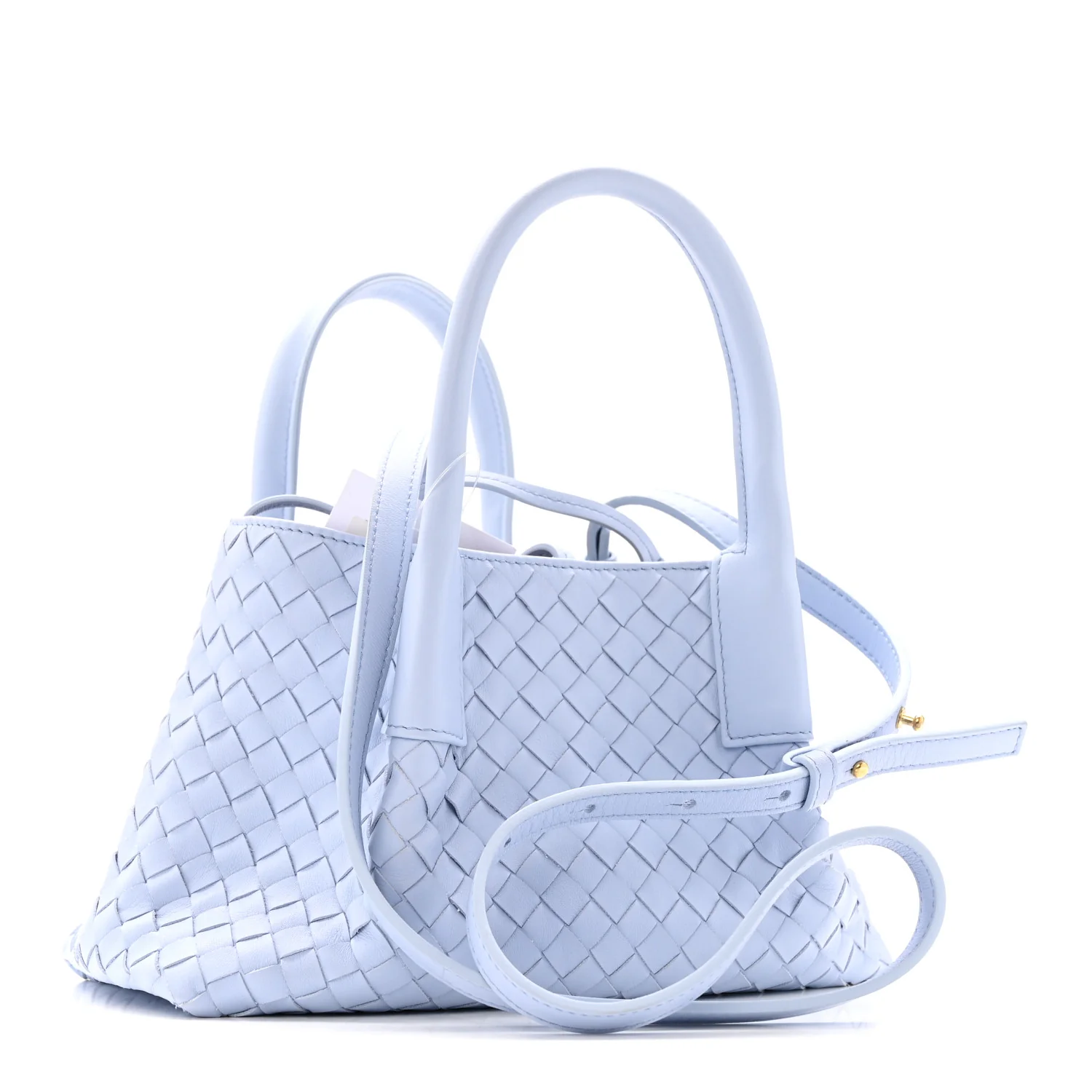 Calfskin Intrecciato Small Pinacoteca Tote Lunar Fondant - Image 4