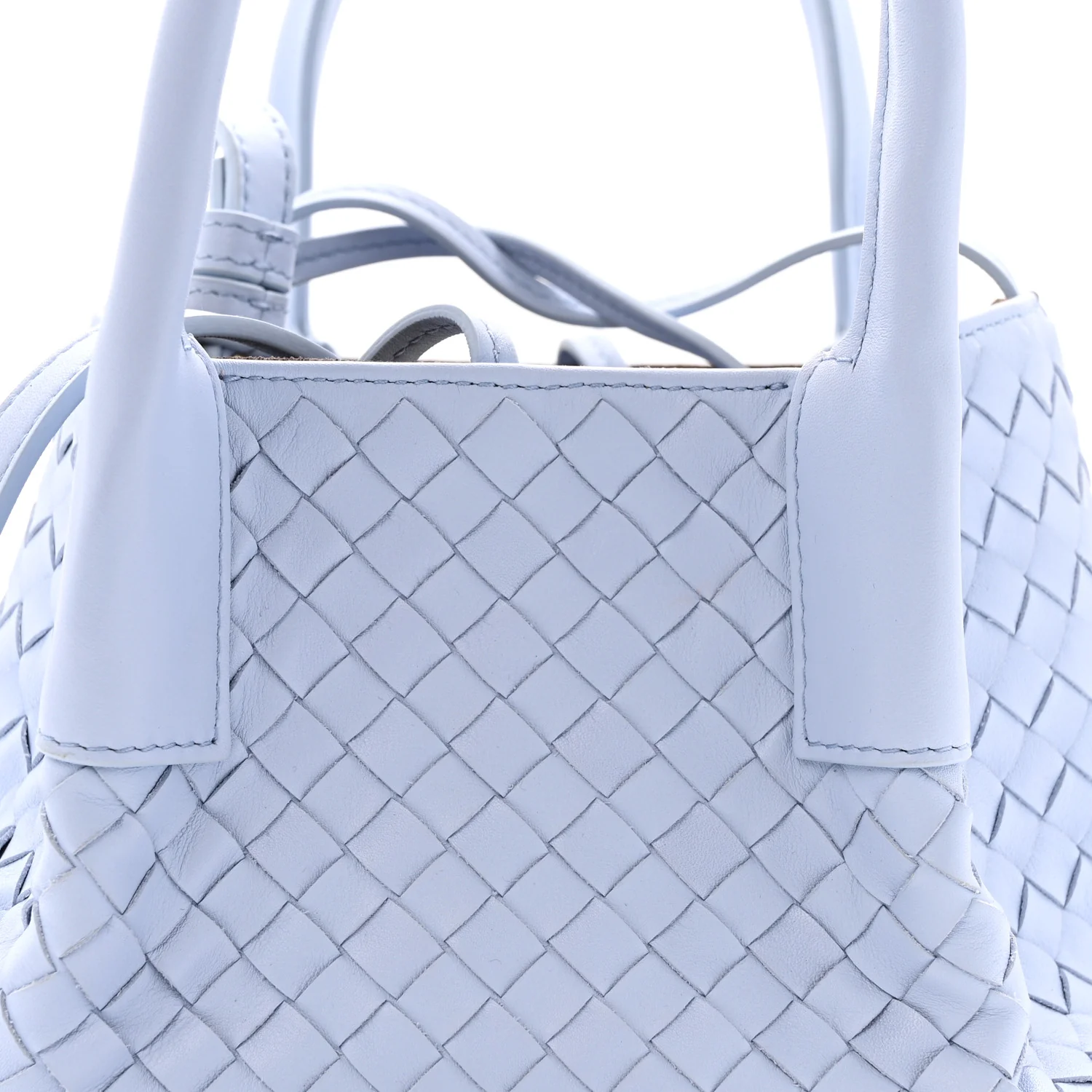 Calfskin Intrecciato Small Pinacoteca Tote Lunar Fondant - Image 8