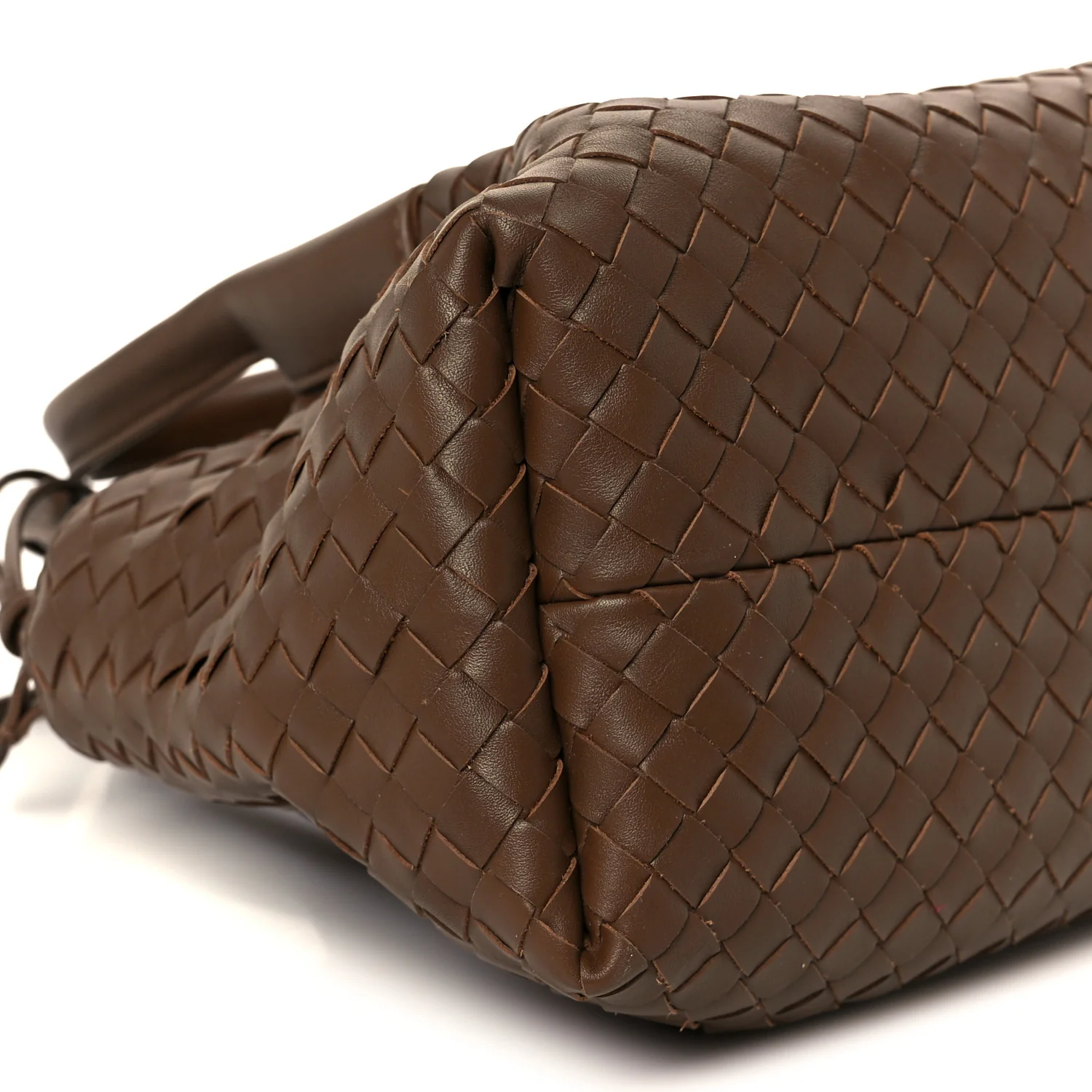 Calfskin Intrecciato Small Pinacoteca Tote Nocciola Amber - Image 9