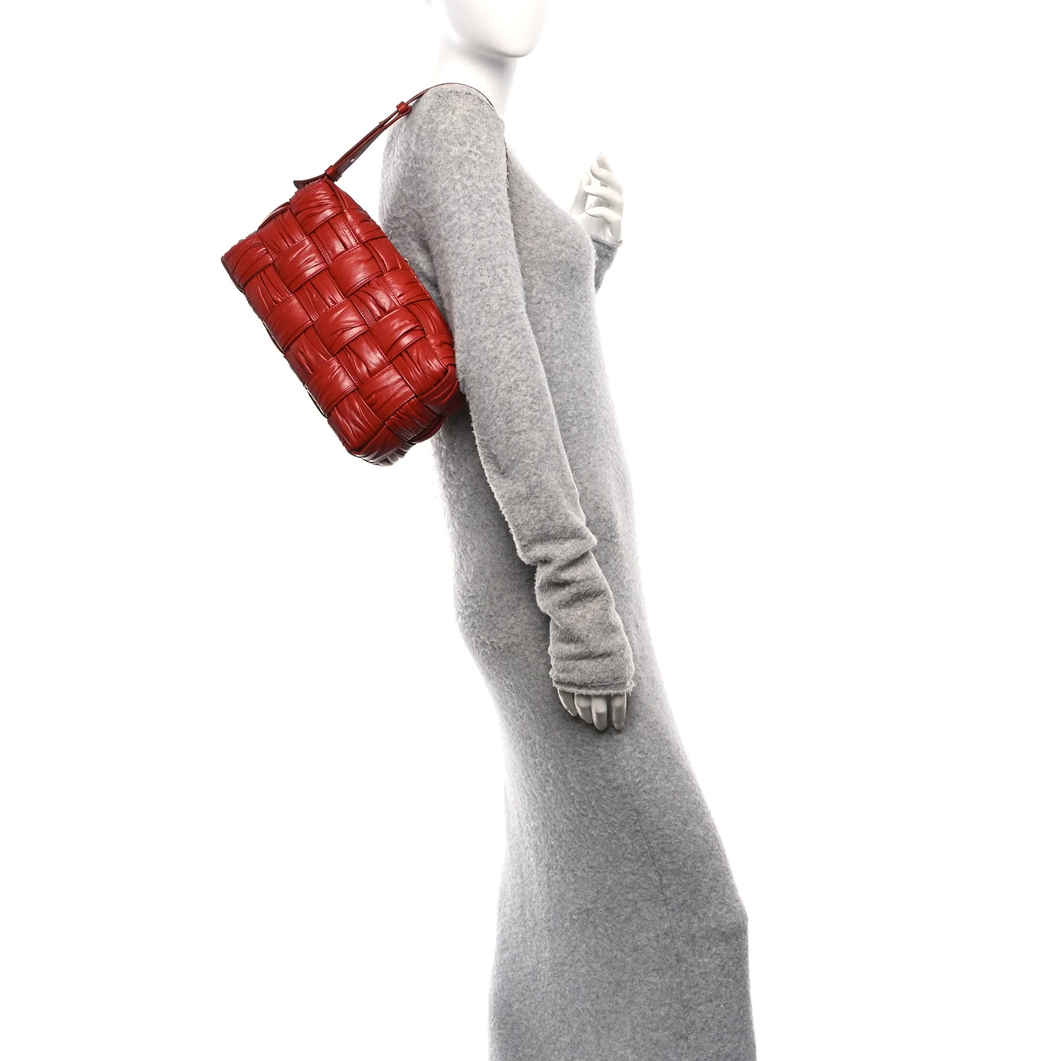 Calfskin Intreccio Plisse Camera Bag Syrup - Image 2