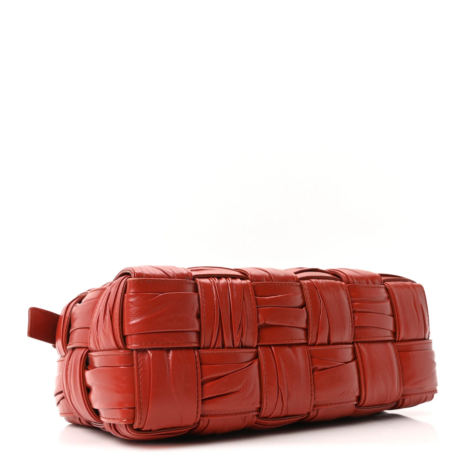 Calfskin Intreccio Plisse Camera Bag Syrup - Image 4