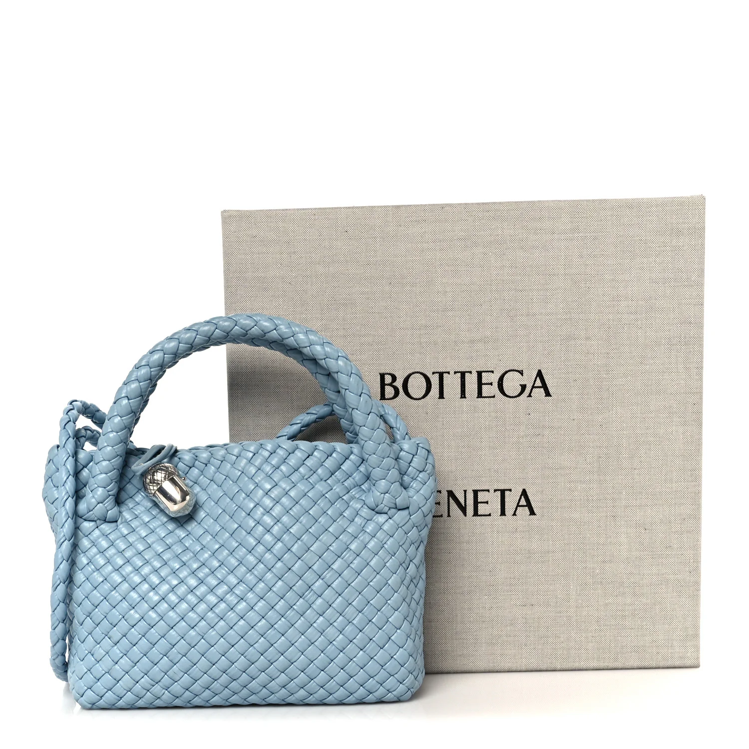 Calfskin Intreccio Small Tosca Ice - Image 12