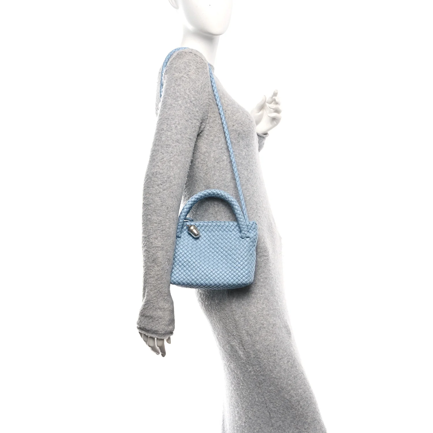 Calfskin Intreccio Small Tosca Ice - Image 2