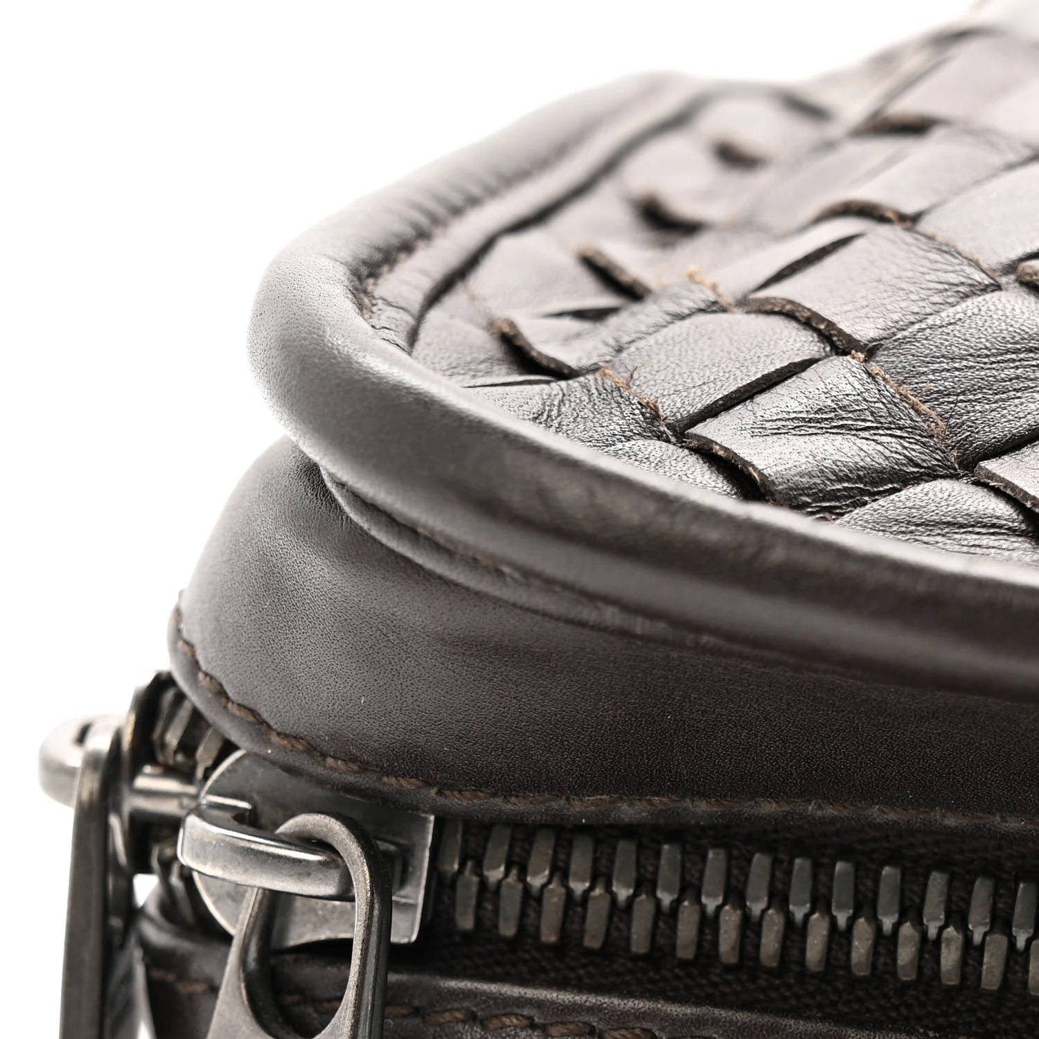 Calfskin Leggero Intrecciato Briefcase Ebano - Image 15