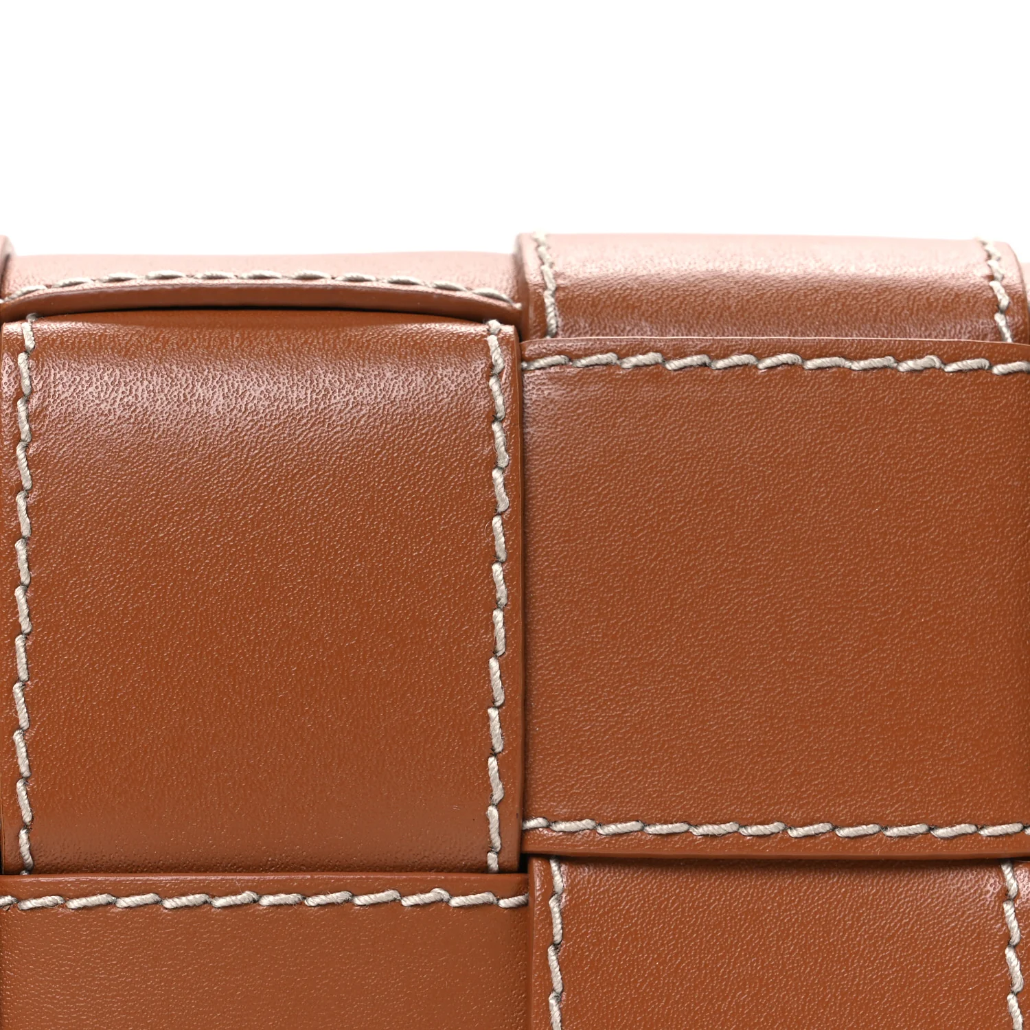 Calfskin Maxi Intreccio Mini Cassette Belt Bag Wood - Image 9
