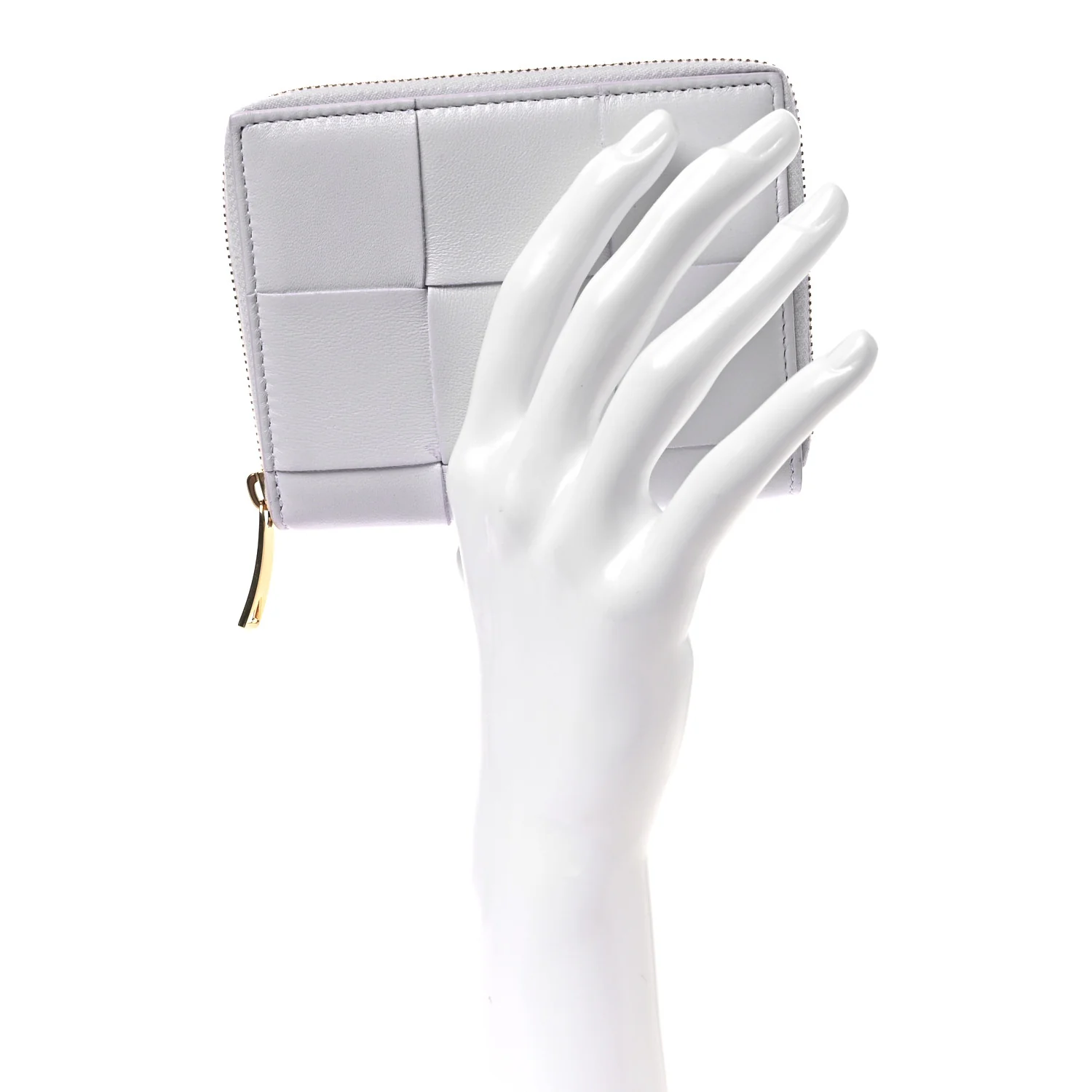 Calfskin Maxi Intreccio Zip Around Wallet Mirth Washed - Image 2