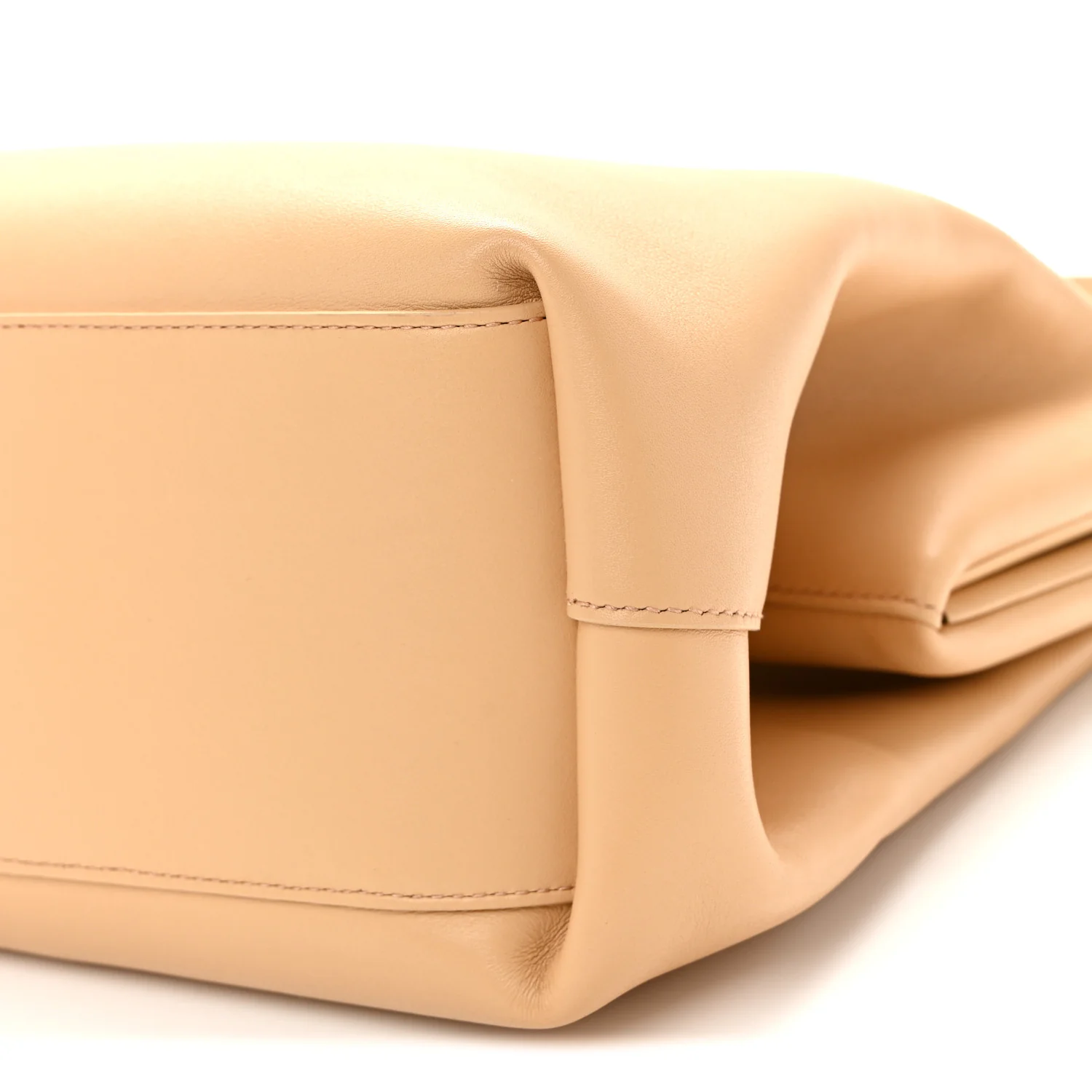 Calfskin Medium The Point Triangle Bag Almond - Image 9