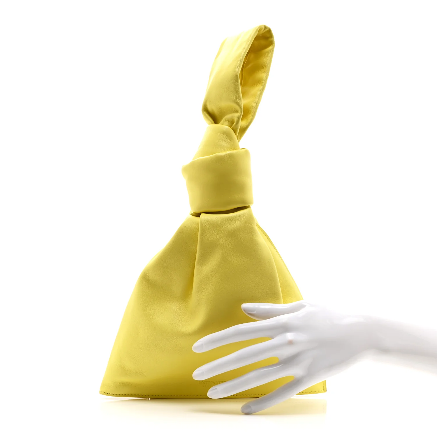 Calfskin Mini BV Twist Yellow - Image 2