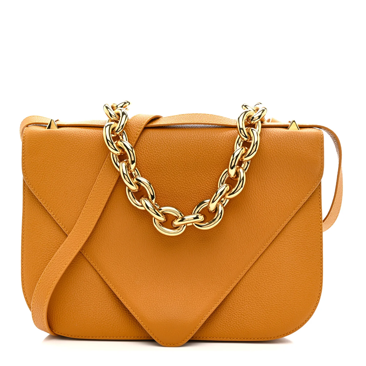 Calfskin Mount Envelope Bag Cob