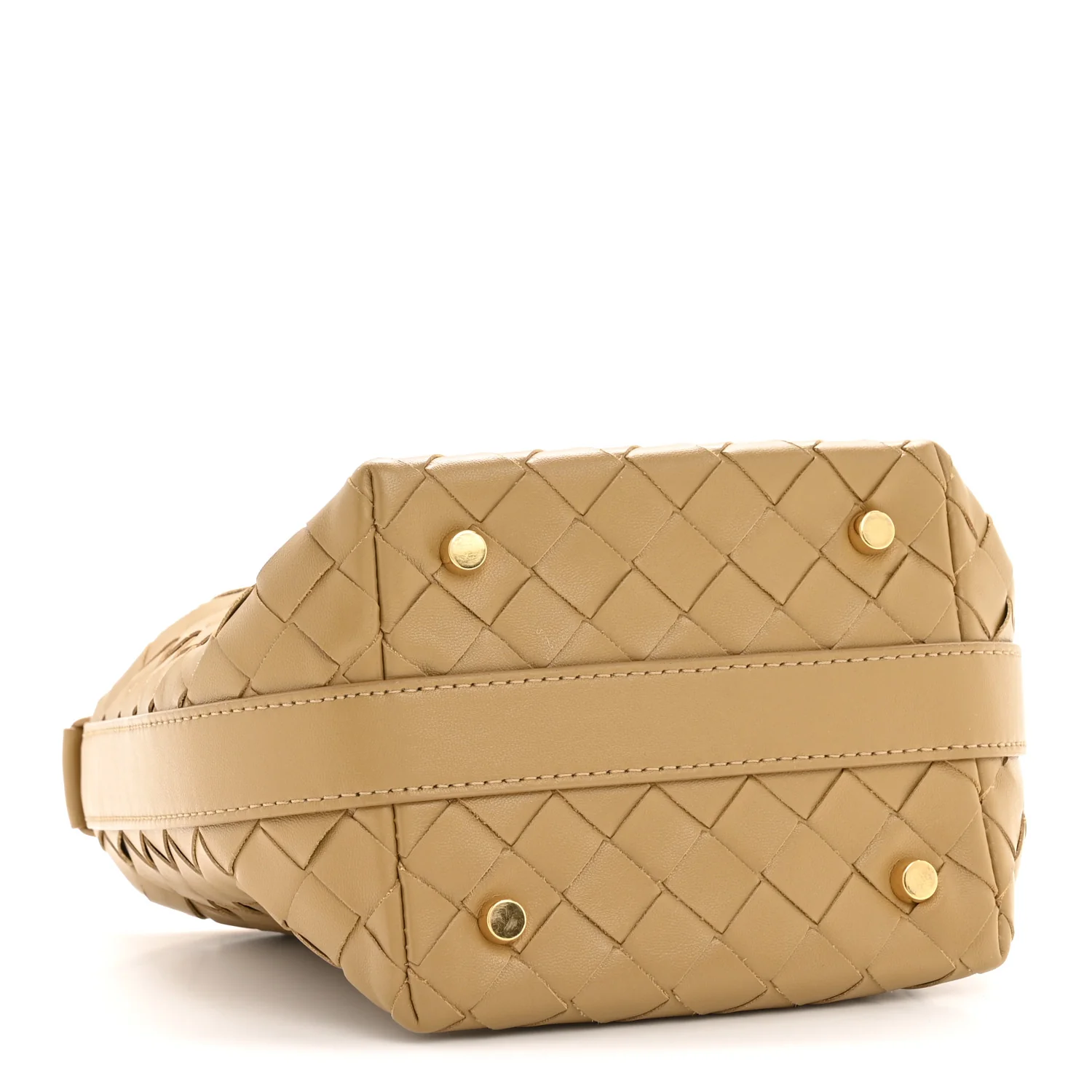 Calfskin Nappa Intrecciato Candy Wallace Dark Praline - Image 4