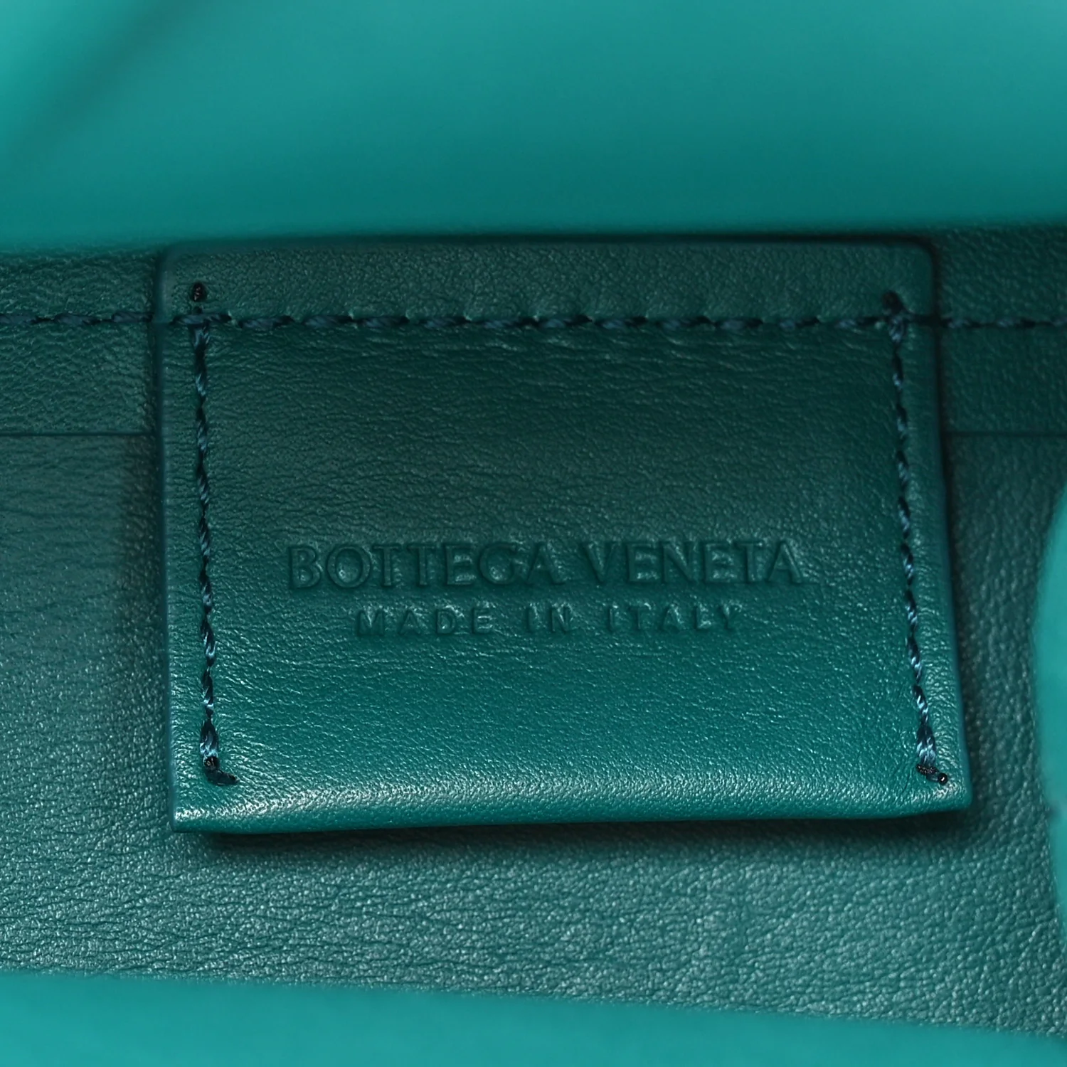 Calfskin Small The Point Triangle Bag Mallard - Image 6