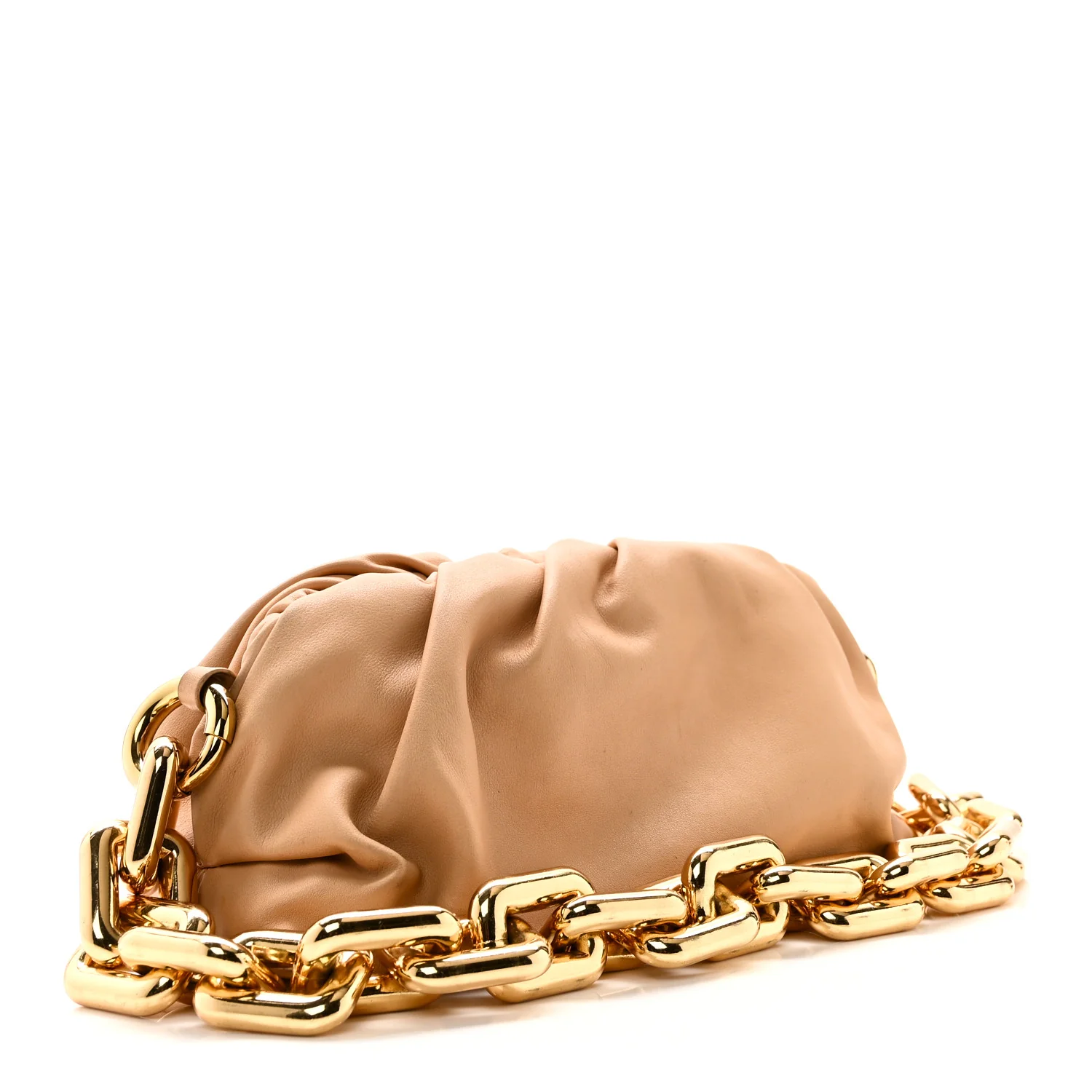 Calfskin Teen Chain Pouch Almond - Image 3