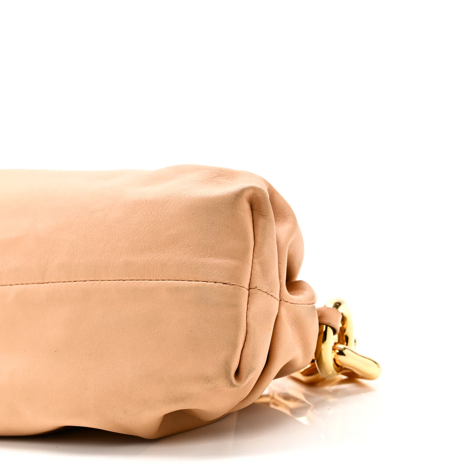 Calfskin Teen Chain Pouch Almond - Image 9