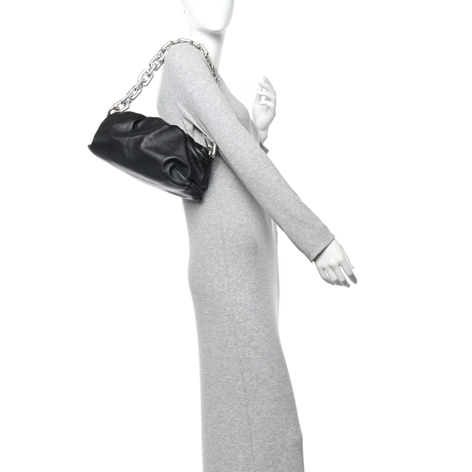 Calfskin The Pouch Chain Black - Image 2
