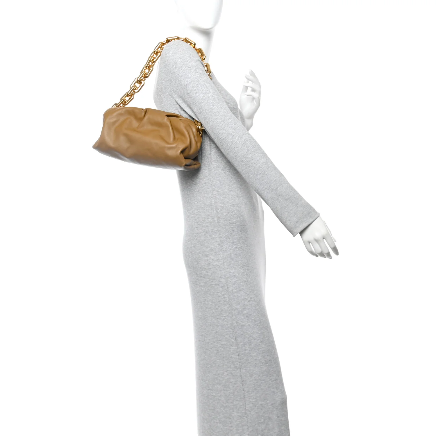 Calfskin The Pouch Chain Moutarde - Image 2