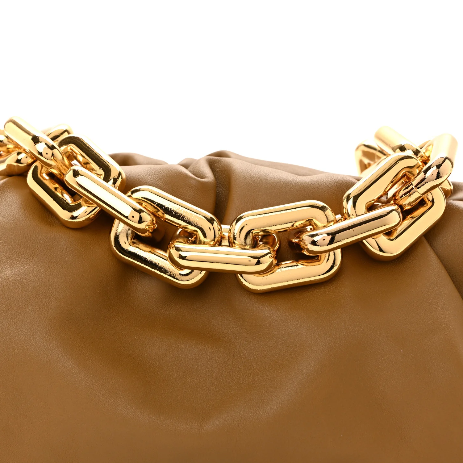 Calfskin The Pouch Chain Moutarde - Image 8