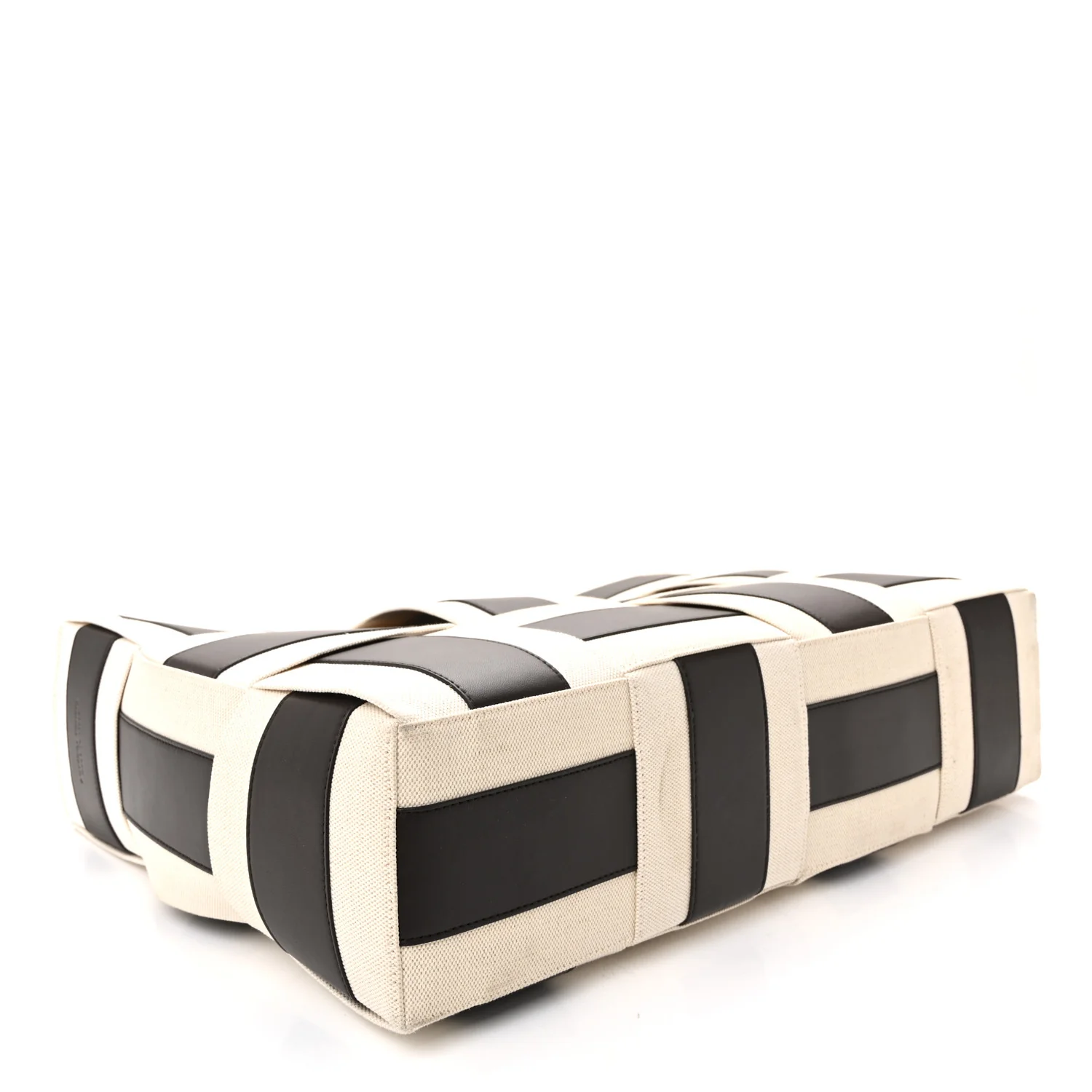 Canvas Nappa Maxi Intrecciato Large Arco Tote Natural Fondant - Image 5