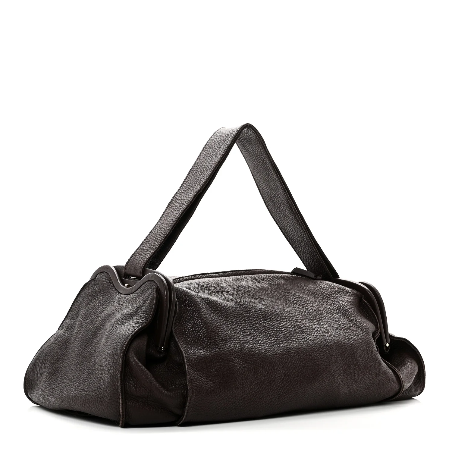 Cervo Deerskin Shoulder Bag Ebano - Image 3