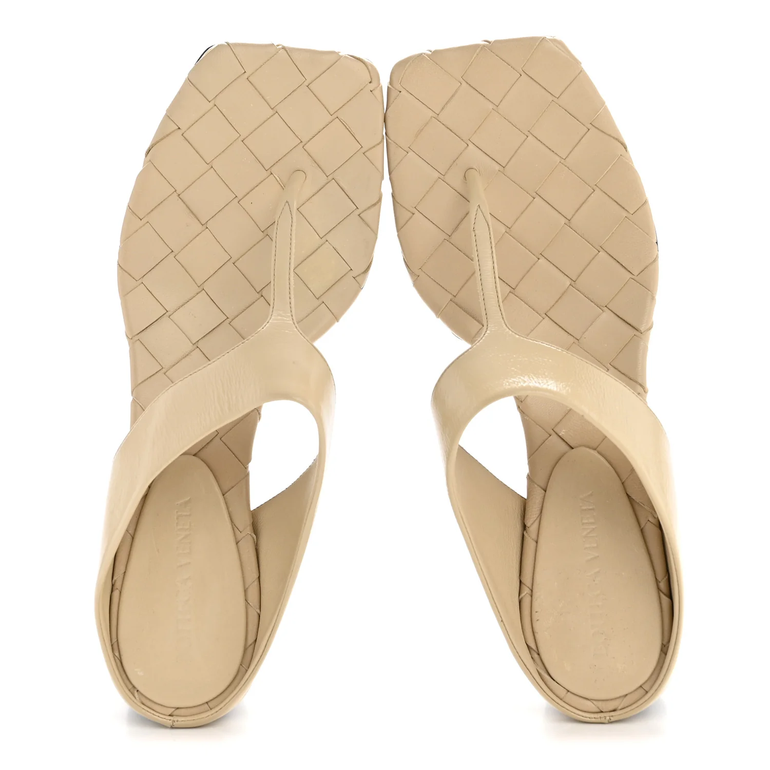 Cushion Lux Marella Thong Sandals 37 Light Butterscotch - Image 4