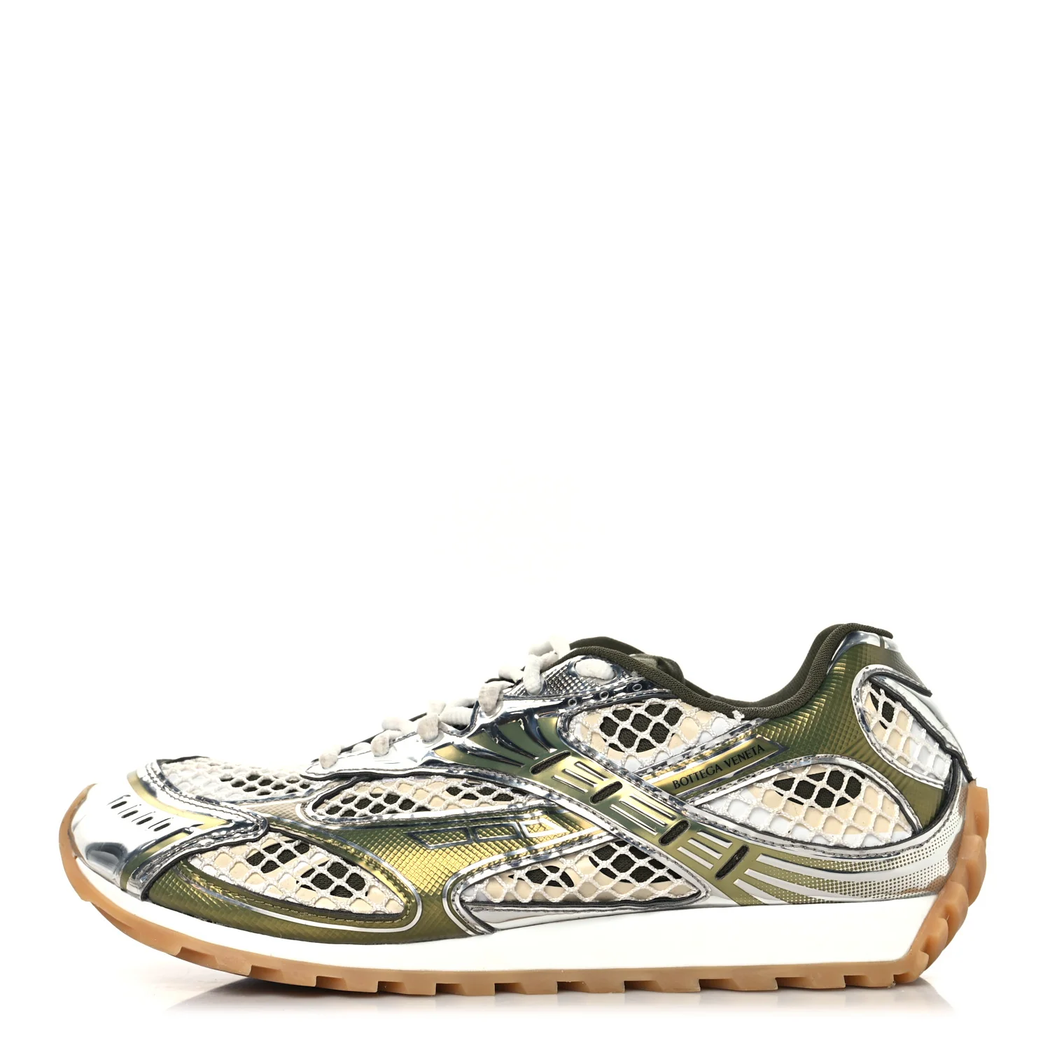 Fishnet Fabric Orbit Mens Sneakers 41 Mud white