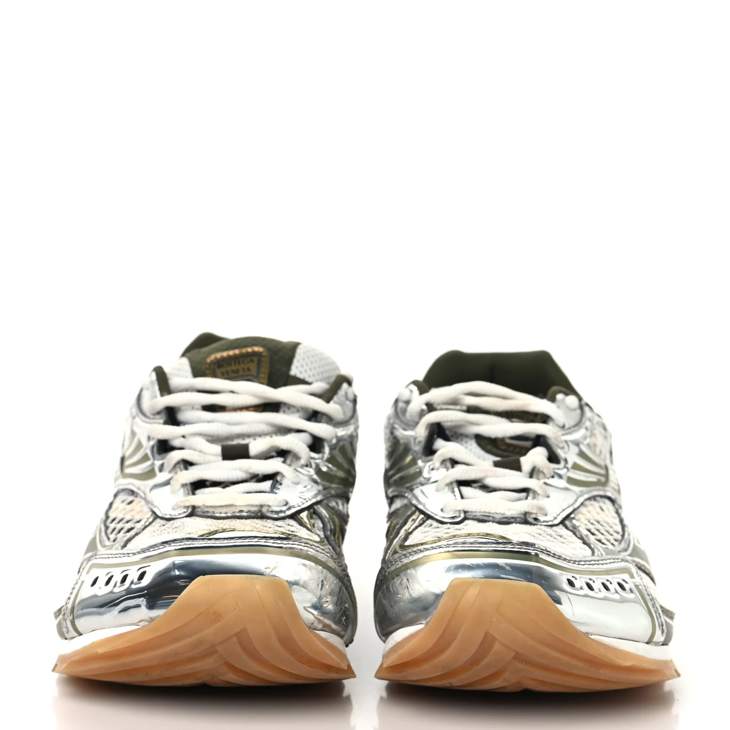 Fishnet Fabric Orbit Mens Sneakers 41 Mud white - Image 3