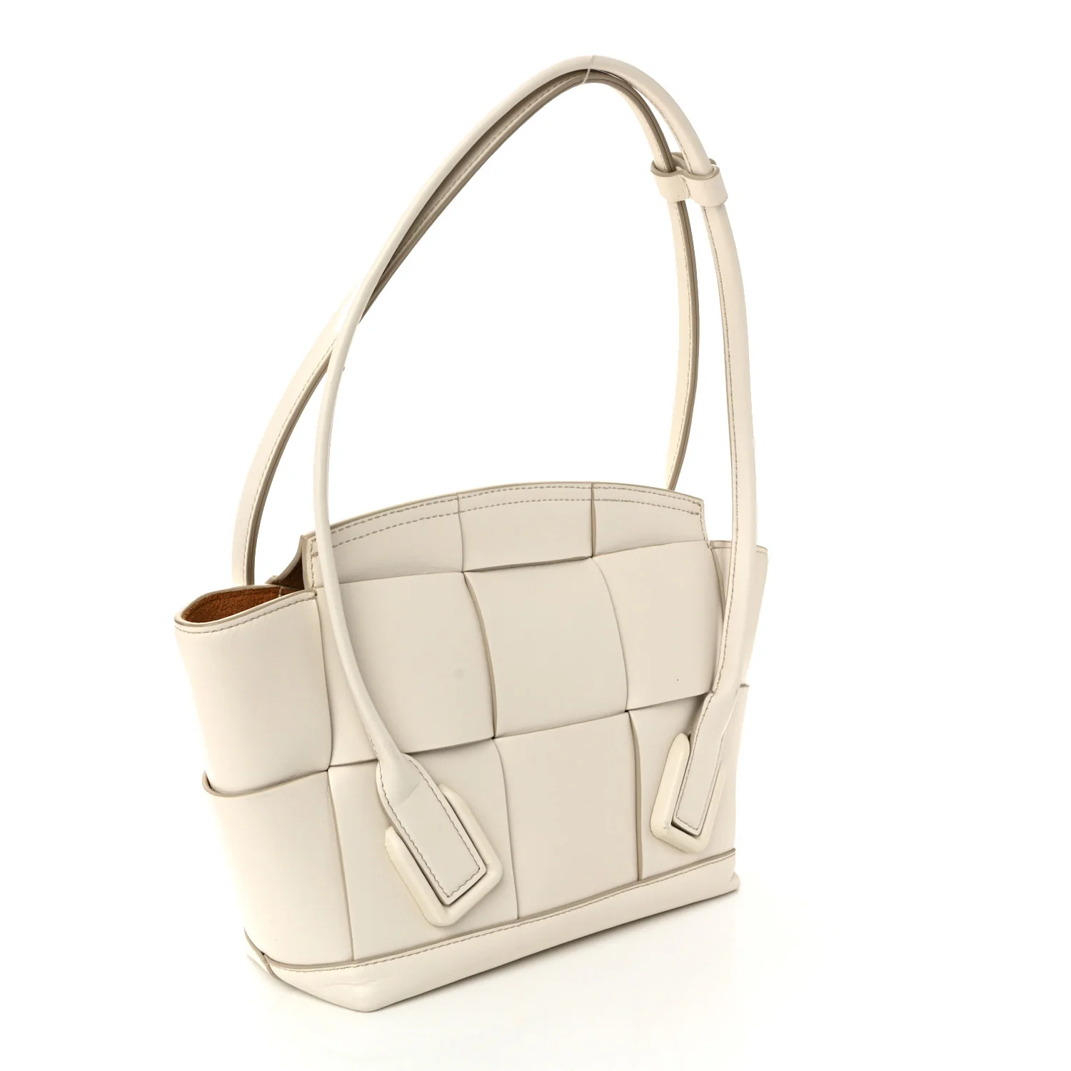 French Calfskin Maxi Intrecciato Arco 33 Bianco - Image 3
