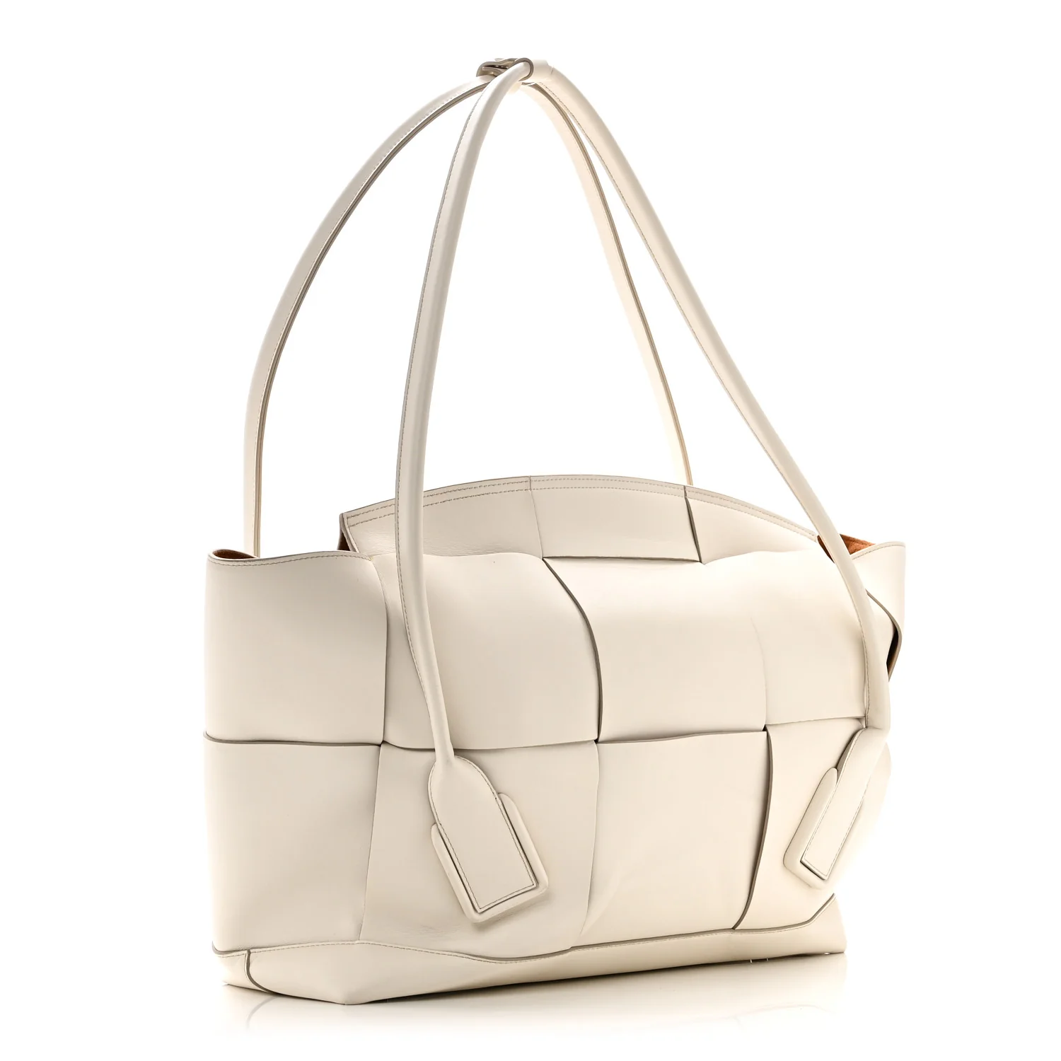 French Calfskin Maxi Intrecciato Large Arco Bianco - Image 3