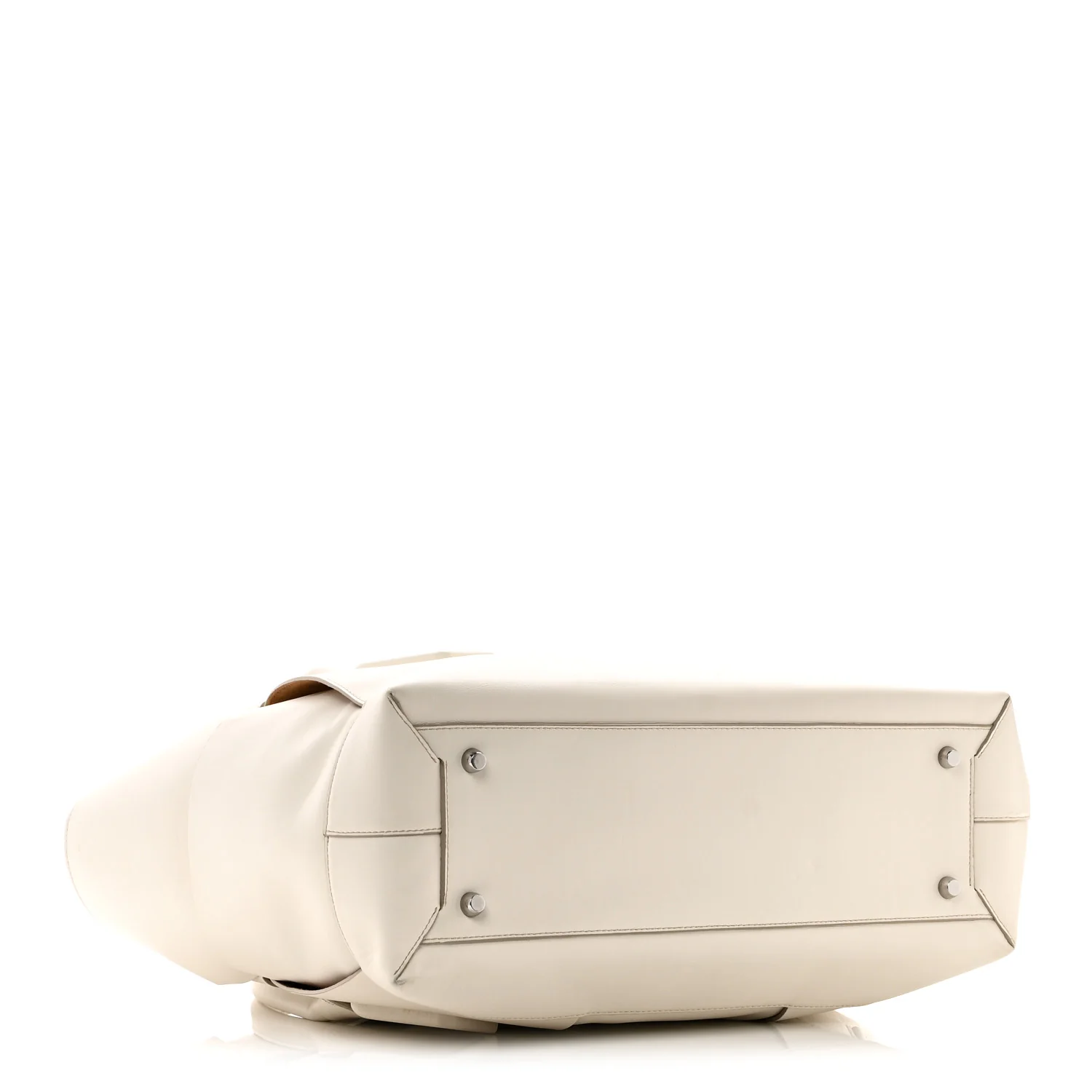 French Calfskin Maxi Intrecciato Large Arco Bianco - Image 4