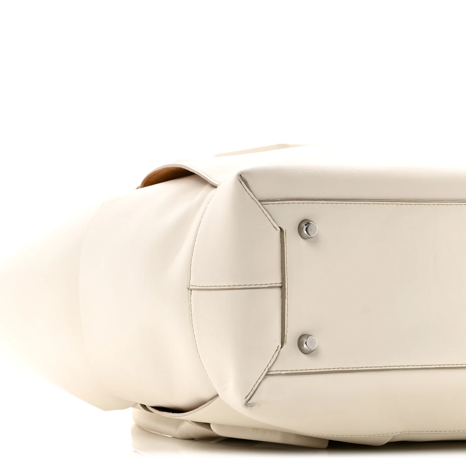 French Calfskin Maxi Intrecciato Large Arco Bianco - Image 9