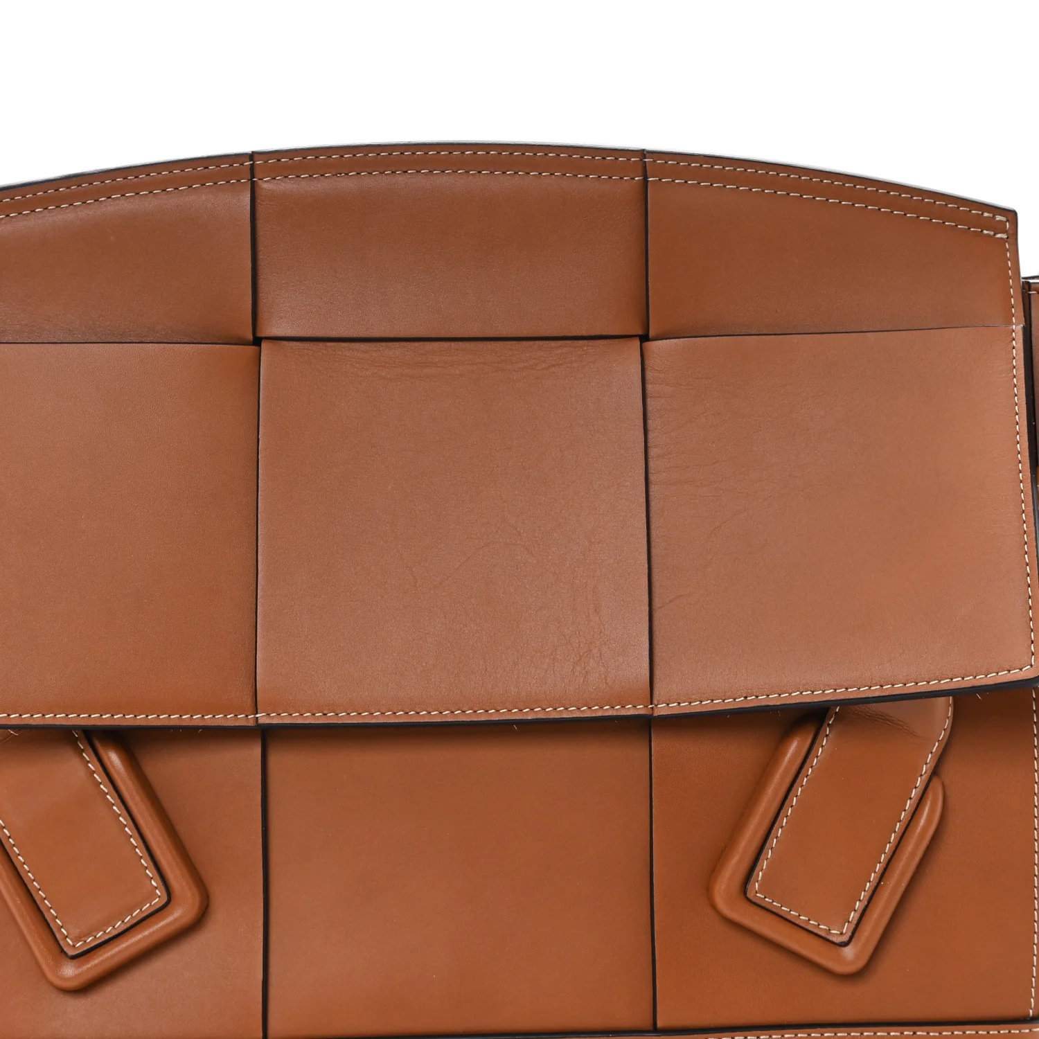 French Calfskin Maxi Intrecciato Medium Arco Wood - Image 7