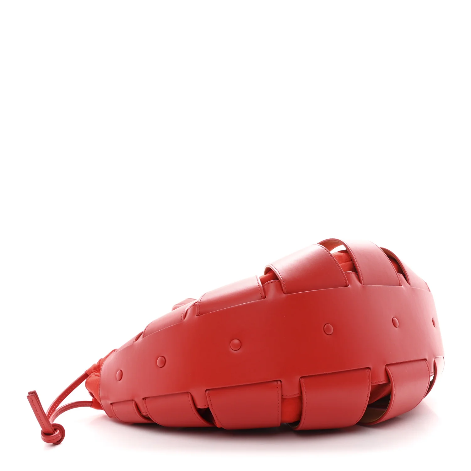 French Calfskin Shell Bag Chili Tomato - Image 4