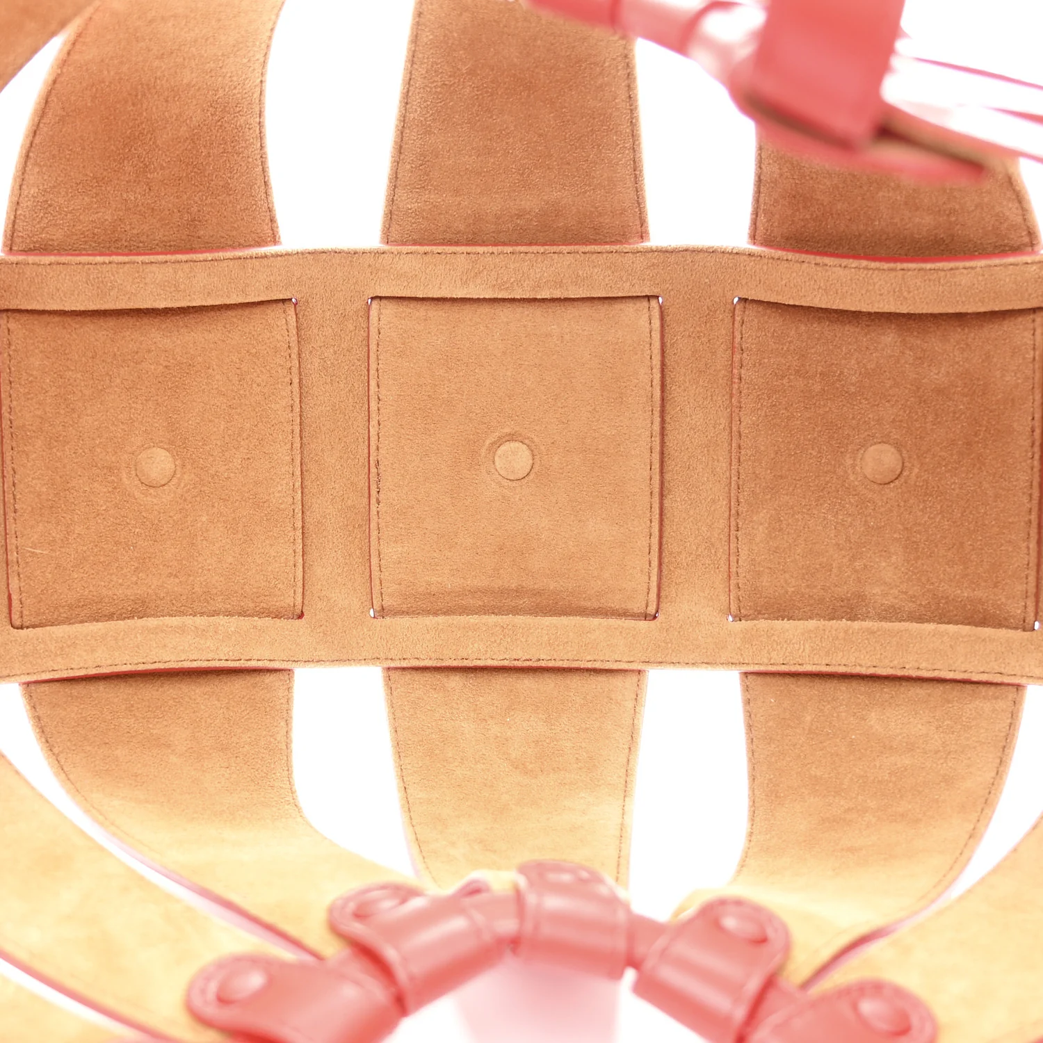 French Calfskin Shell Bag Chili Tomato - Image 6