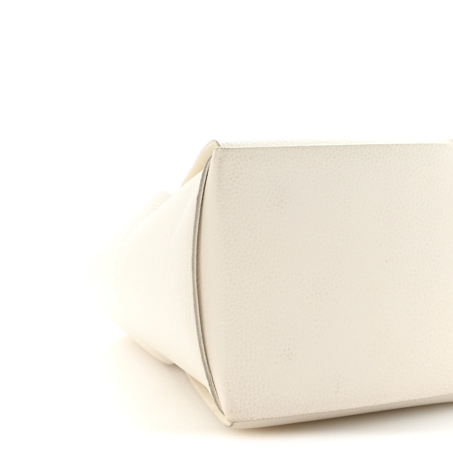 Grained Calfskin Maxi Intrecciato Medium Arco Tote White - Image 9