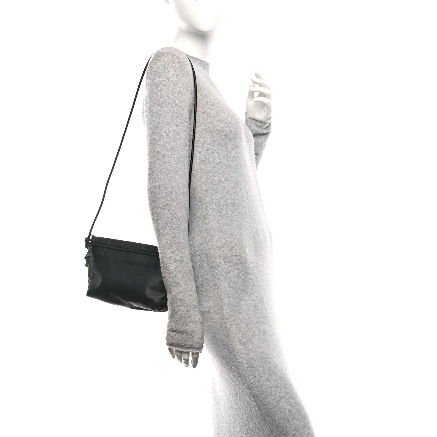 Hydrology Zip Crossbody Bag Black - Image 2