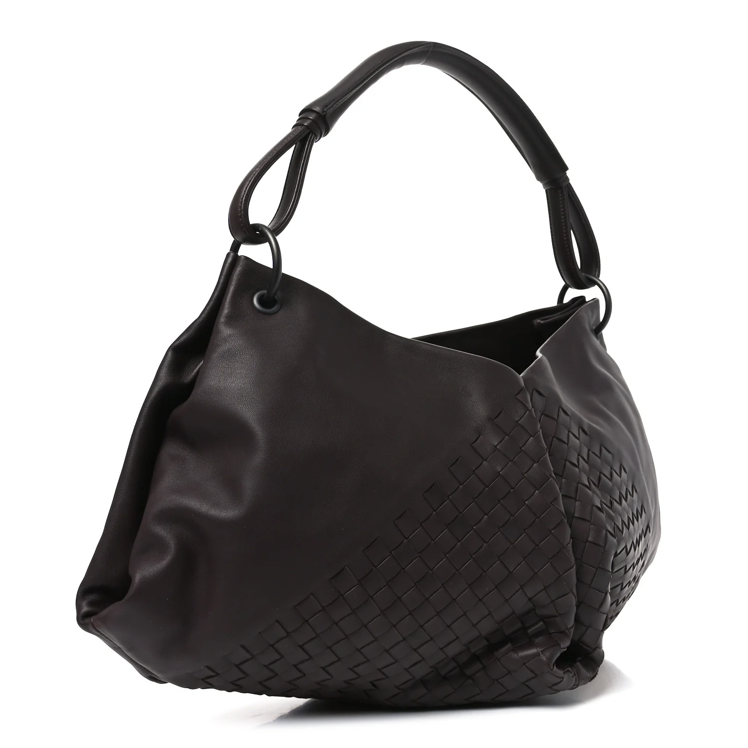 Intrecciato Nappa Aquilone Fortune Cookie Hobo Ebano - Image 3
