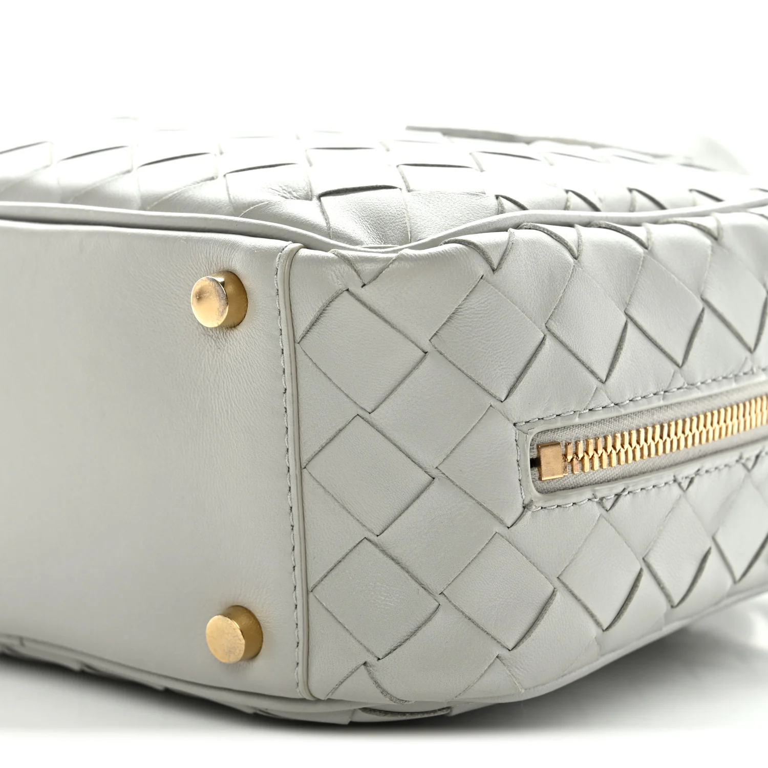 Lambskin Intrecciato Small Getaway Agate Grey - Image 10