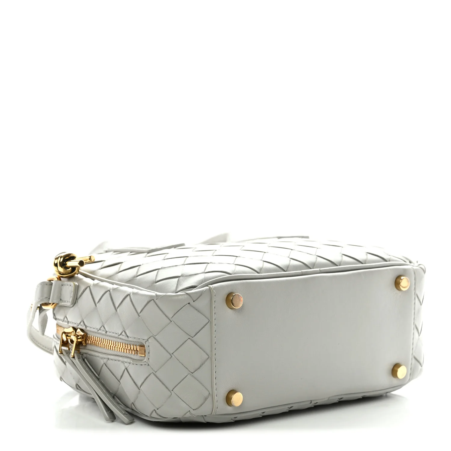 Lambskin Intrecciato Small Getaway Agate Grey - Image 4