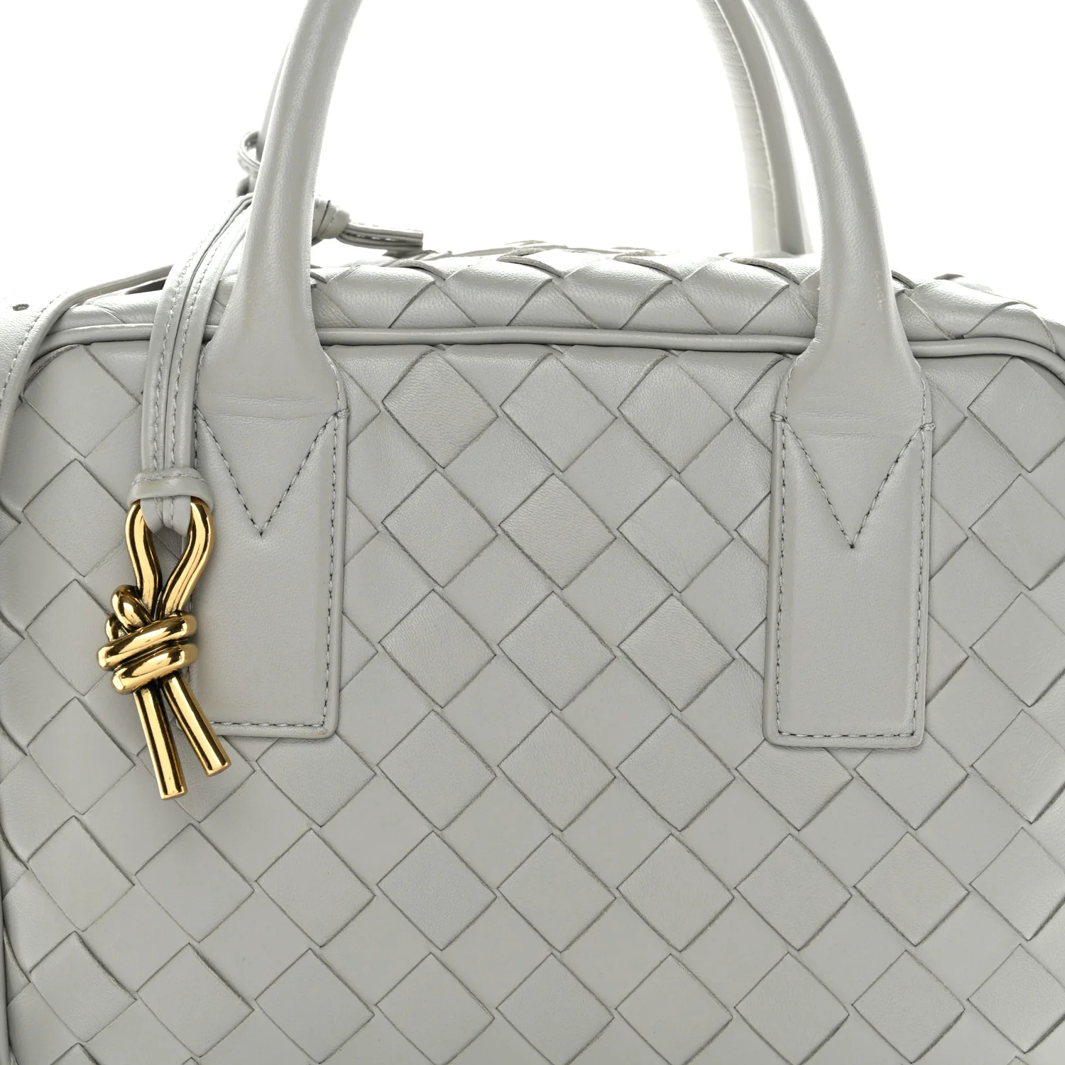 Lambskin Intrecciato Small Getaway Agate Grey - Image 8