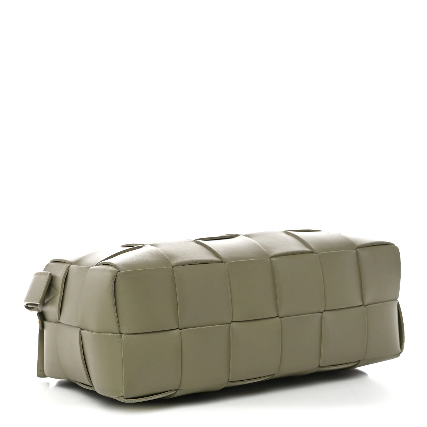 Lambskin Maxi Intrecciato Brick Cassette Bag Travertine - Image 4