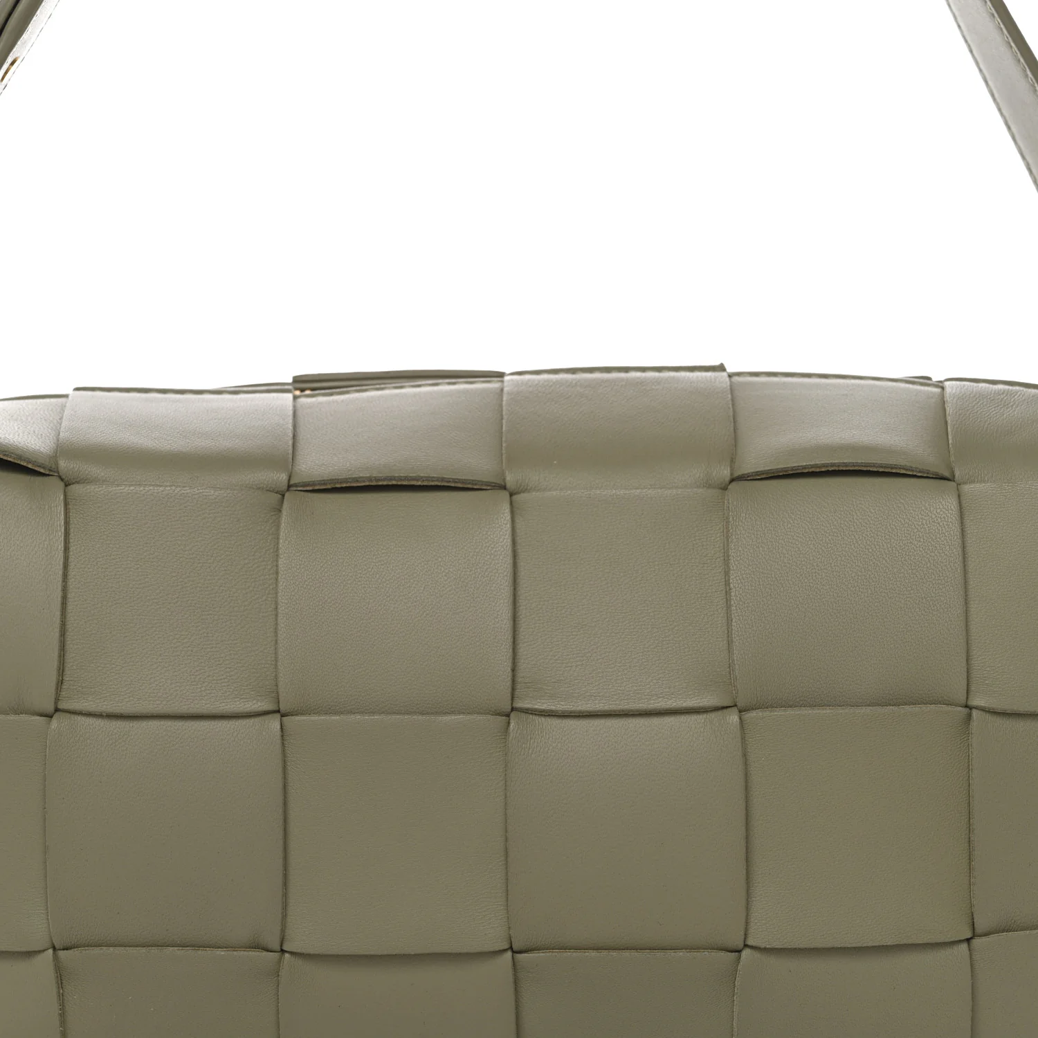 Lambskin Maxi Intrecciato Brick Cassette Bag Travertine - Image 8