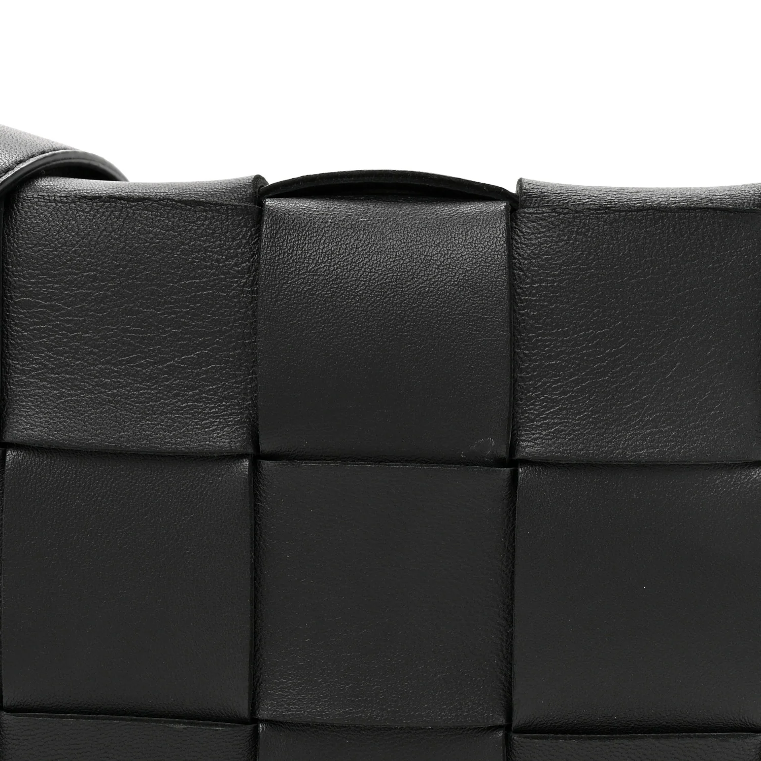 Lambskin Maxi Intrecciato Cassette Crossbody Bag Black - Image 13