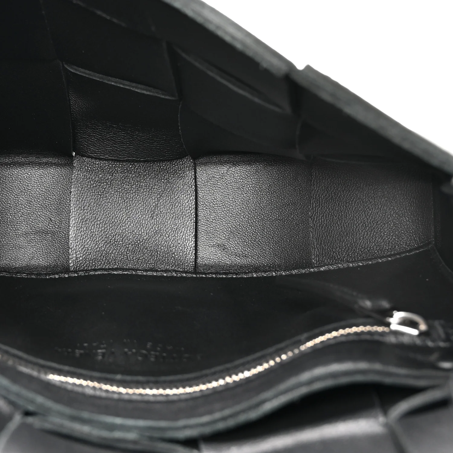 Lambskin Maxi Intrecciato Cassette Crossbody Bag Black - Image 9