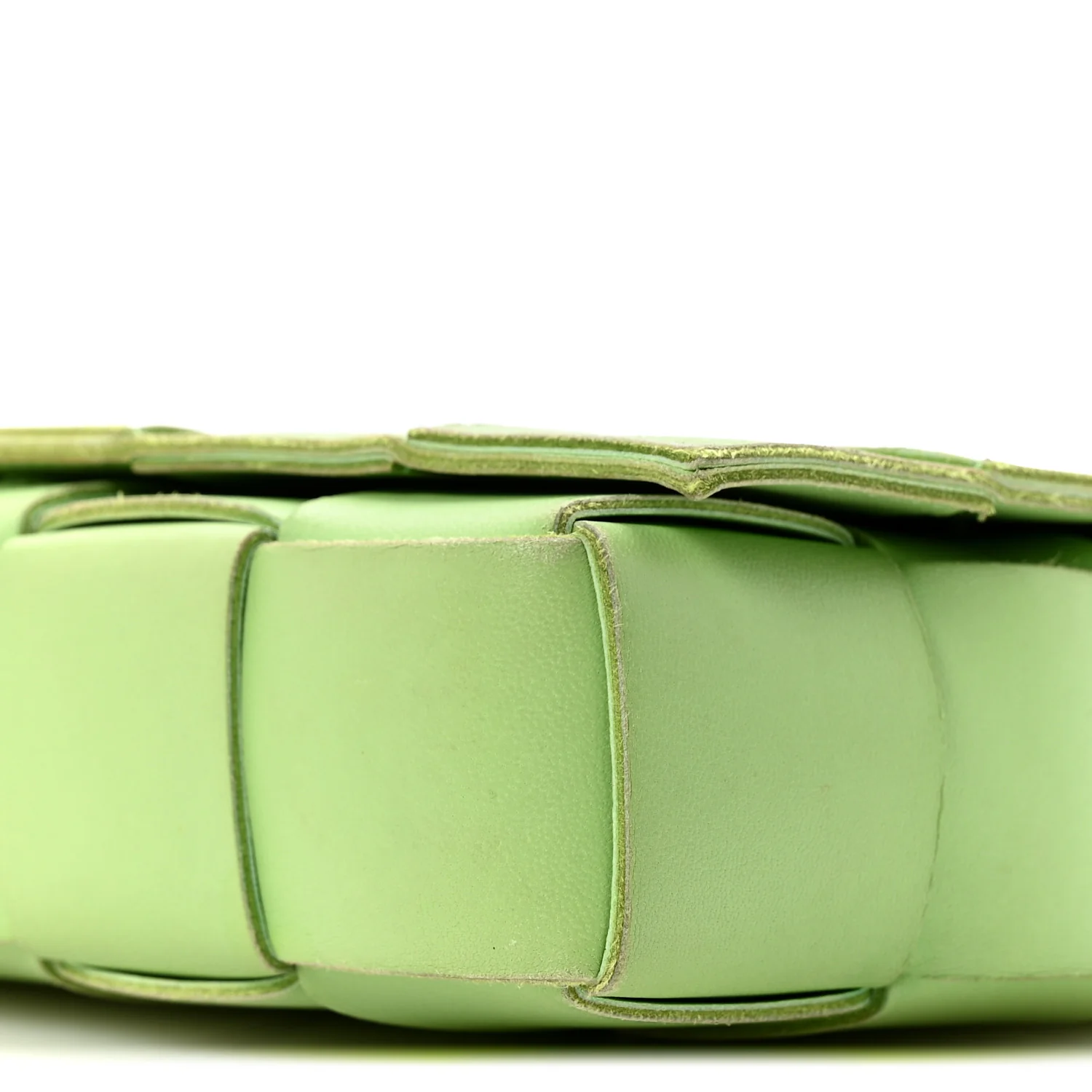 Lambskin Maxi Intrecciato Cassette Crossbody Bag Pistachio - Image 10