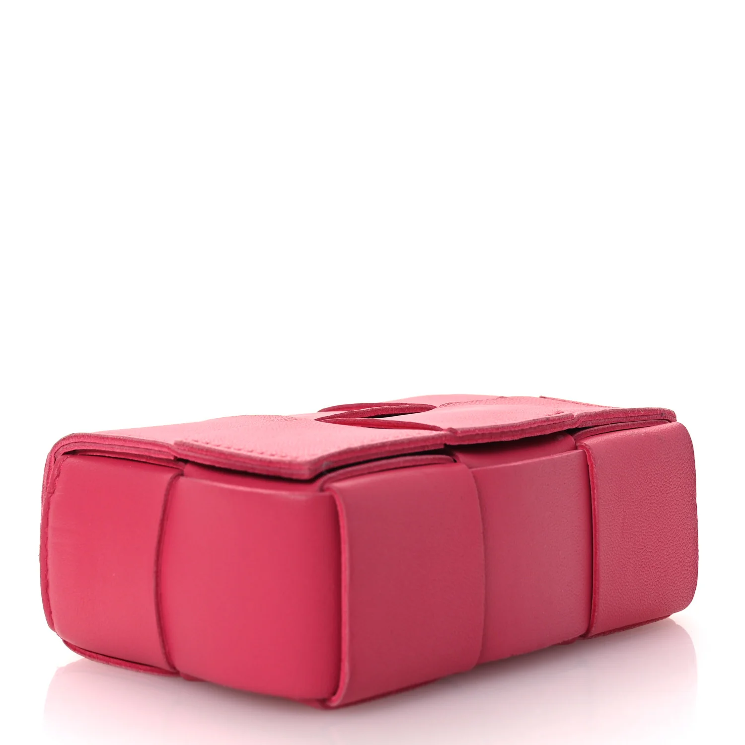 Lambskin Maxi Intrecciato Extra Mini Cassette Crossbody Bag Bon Bon - Image 4