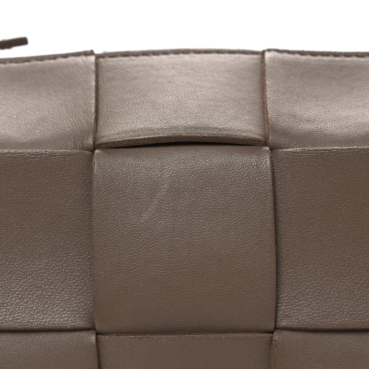 Lambskin Maxi Intrecciato Small Brick Cassette Bag Light Brown - Image 8