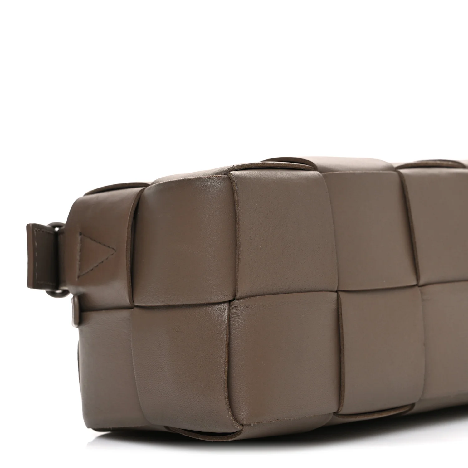 Lambskin Maxi Intrecciato Small Brick Cassette Bag Light Brown - Image 9