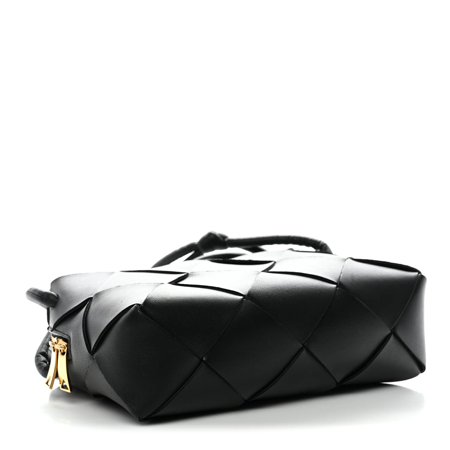 Lambskin Maxi Intrecciato Small Cassette Camera Bag Black - Image 8