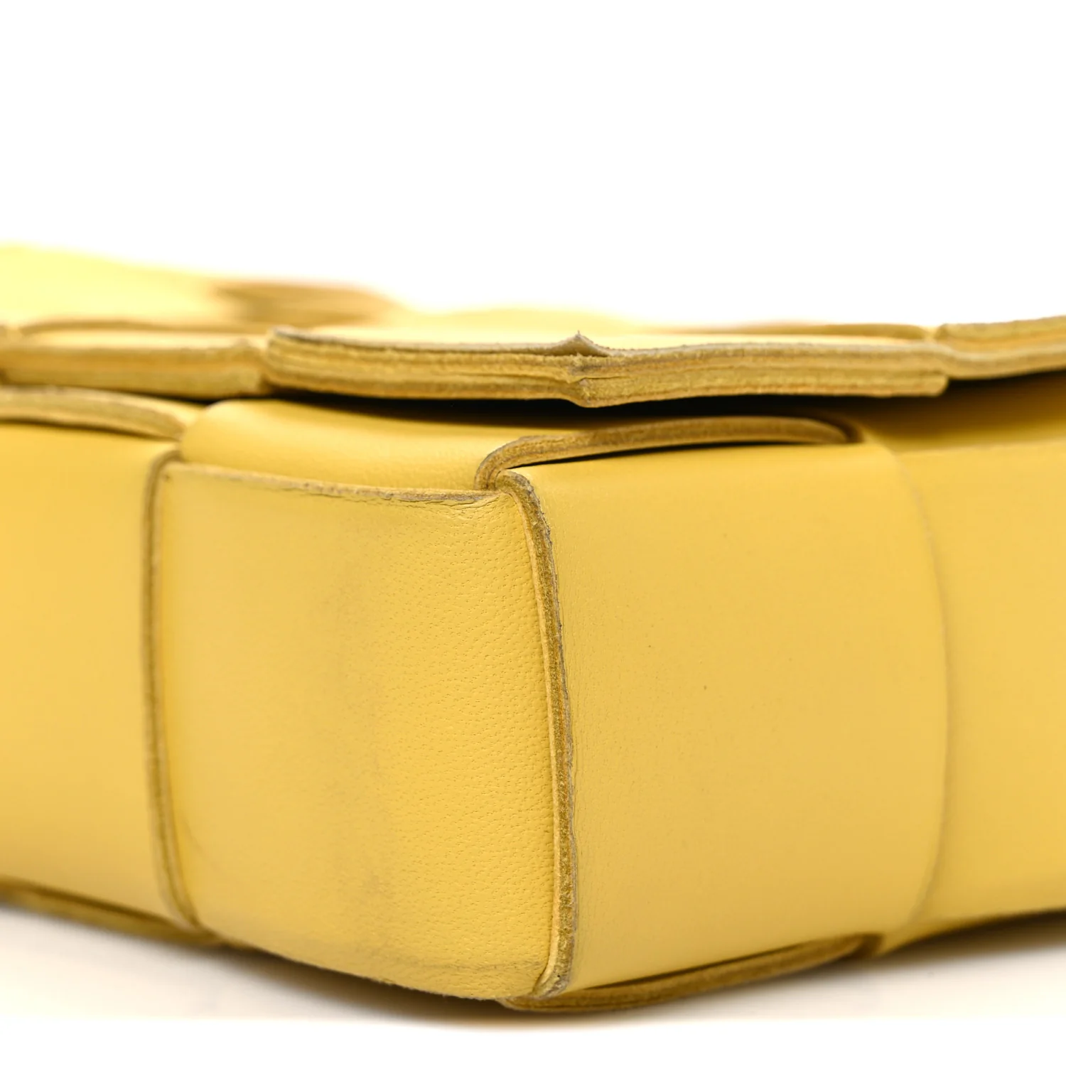 Lambskin Maxi Intrecciato Small Cassette Crossbody Bag Gold - Image 11